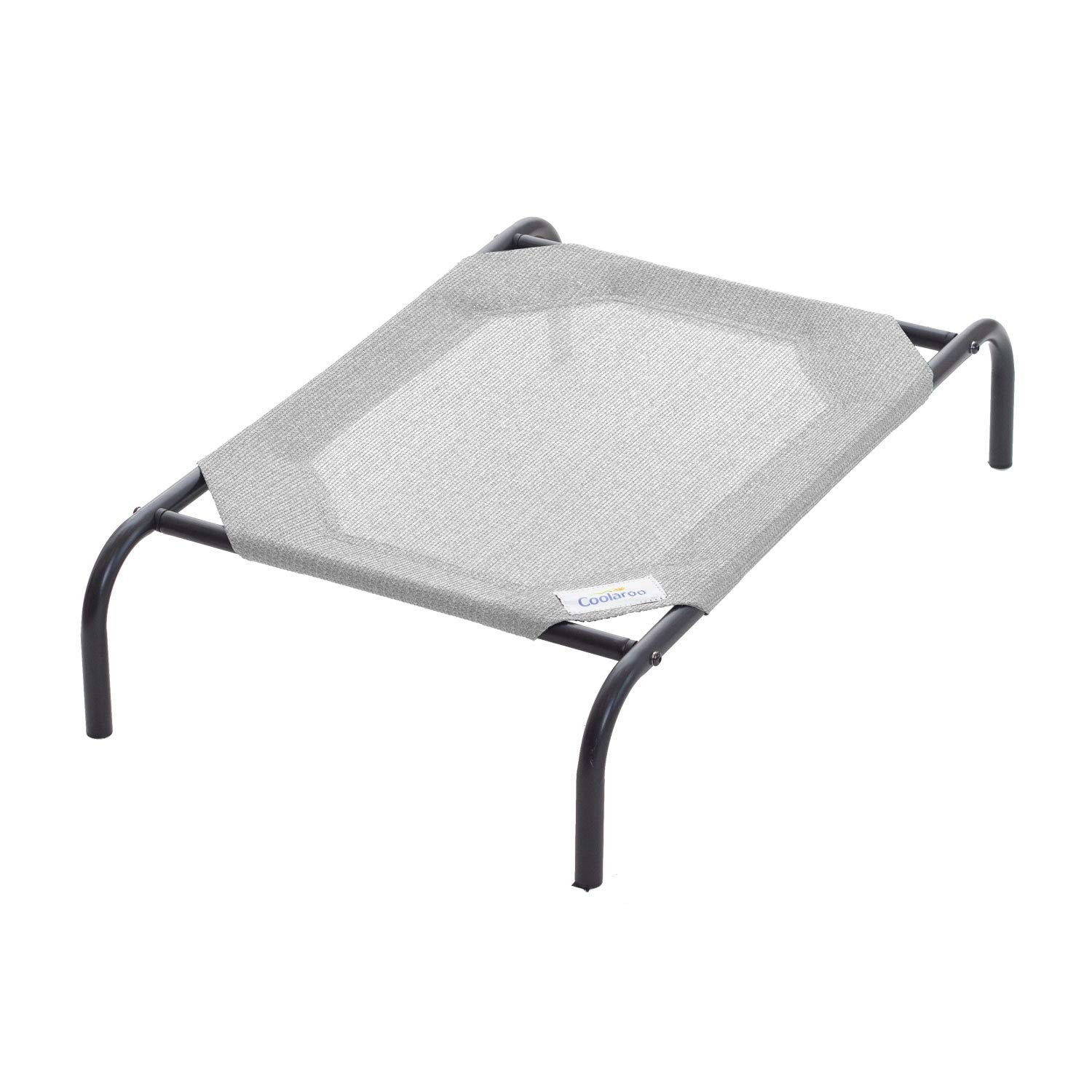 Coolaroo The Original Cooling Elevated Dog Bed, Indoor And Outdoor, Small, Grey