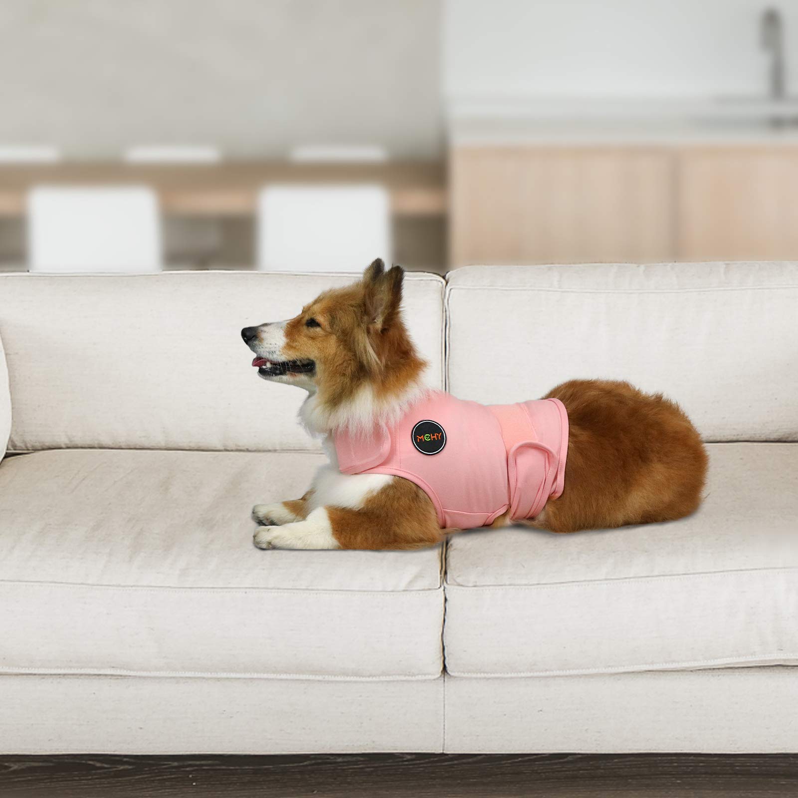 Mchy Dog Anxiety Vest, Anxiety Relief For Dogs, Dog Calming Coat (Pink Xl)