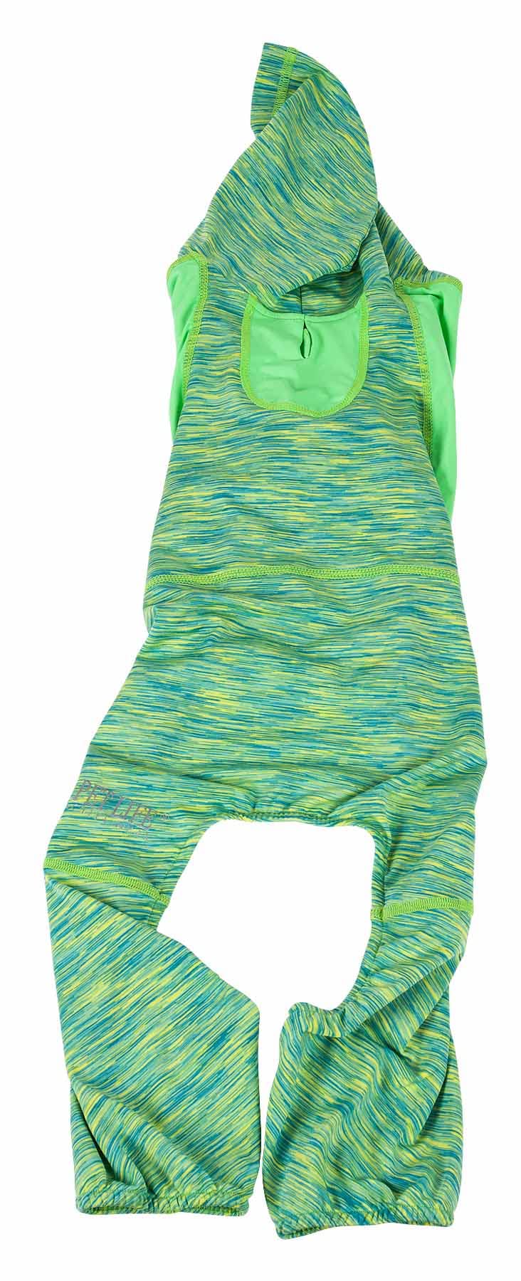 Pet Life  Active Downward Dog Hoodie and Flexible Full Body Dog T-Shirt - Lightweight Dog Fitness Tracksuit and Yoga Dog Clothes
