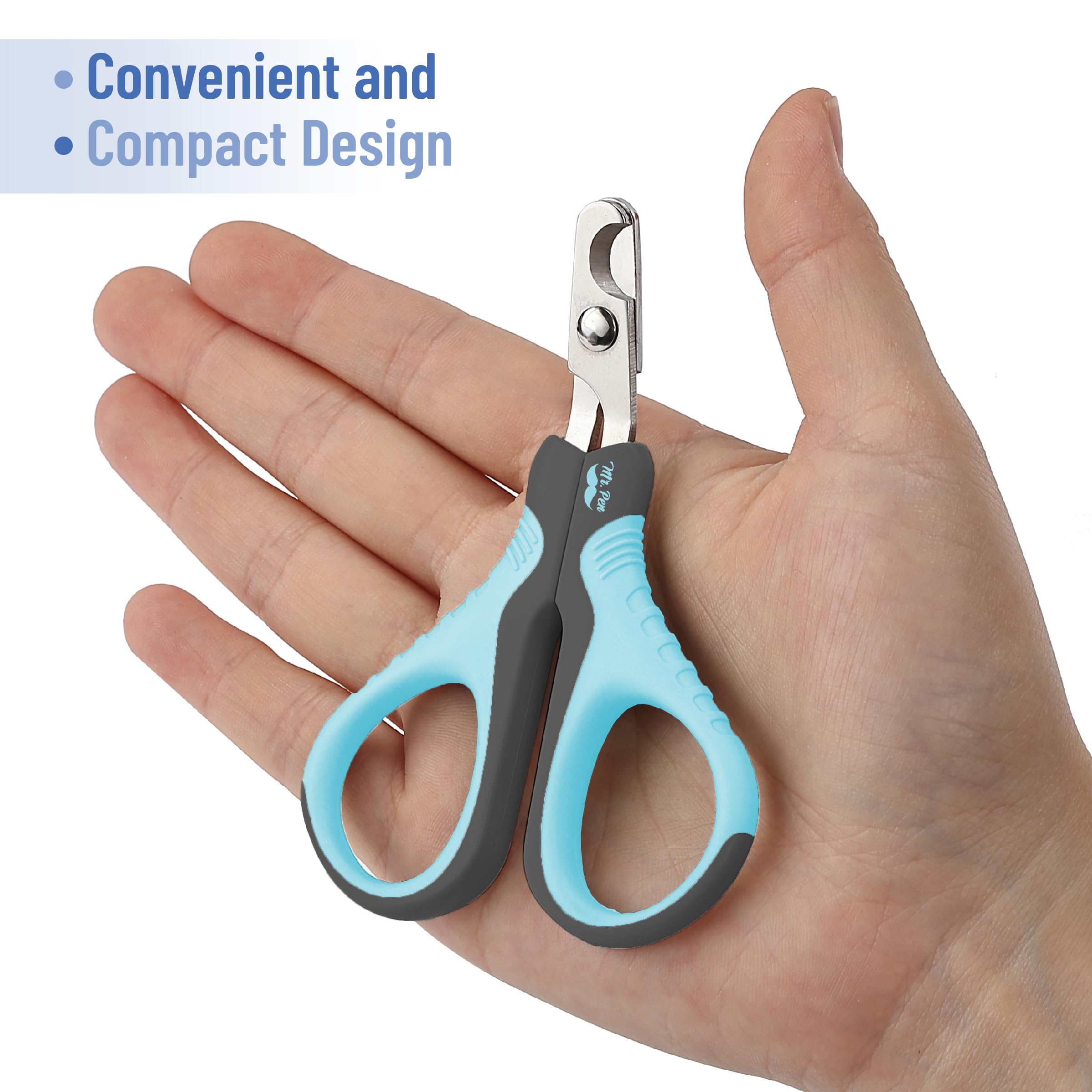 Mr. Pen- Cat Nail Clipper, Sky Blue & Dark Gray Cat Nail Trimmer, Cat Nail Clippers, Cat Claw Clippers, Cat Clippers For Nails, Pet Nail Clippers, Kitten Nail Clipper, Small Dog Nail Clipper