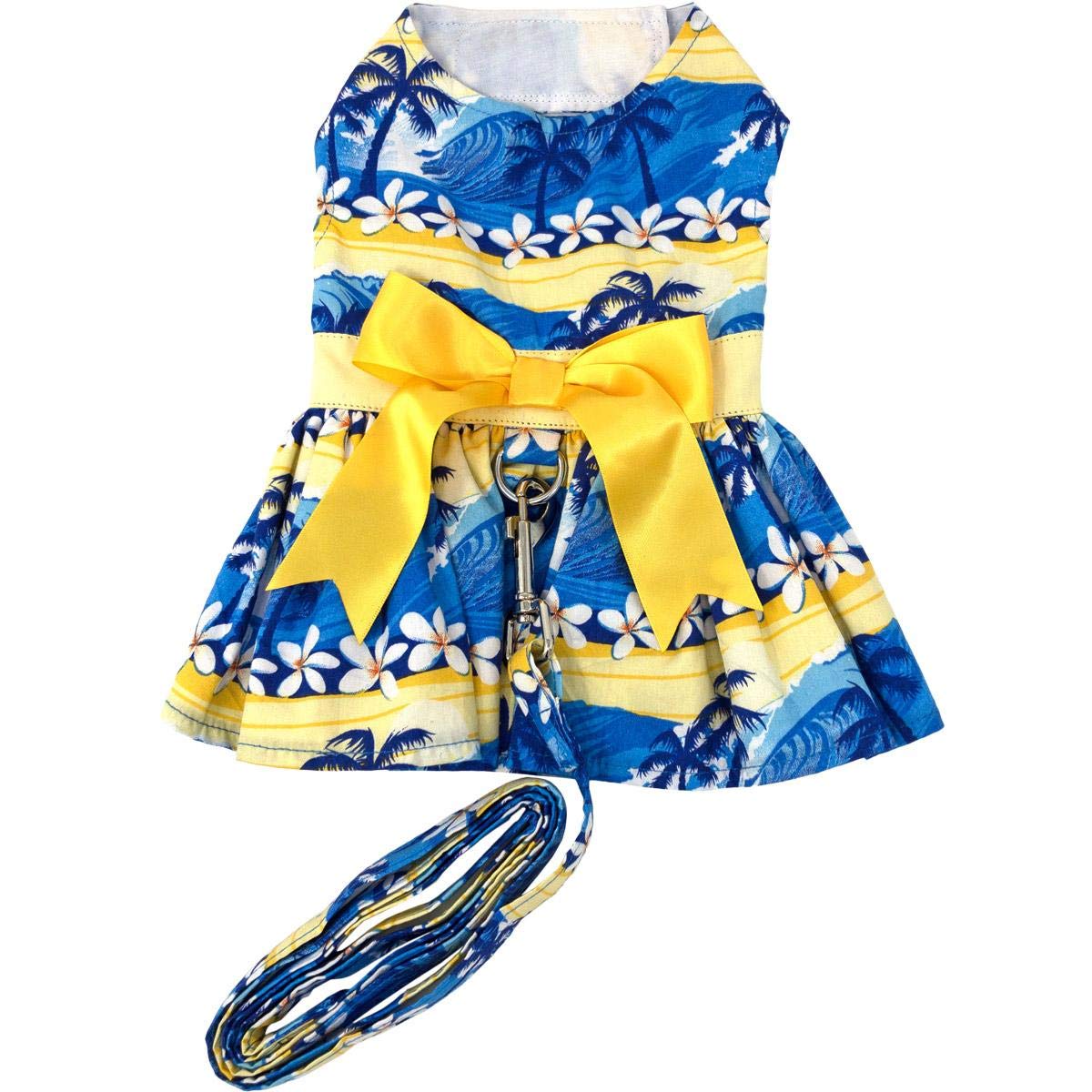 Catching Waves Dog Dress With Matching Leash (Large)