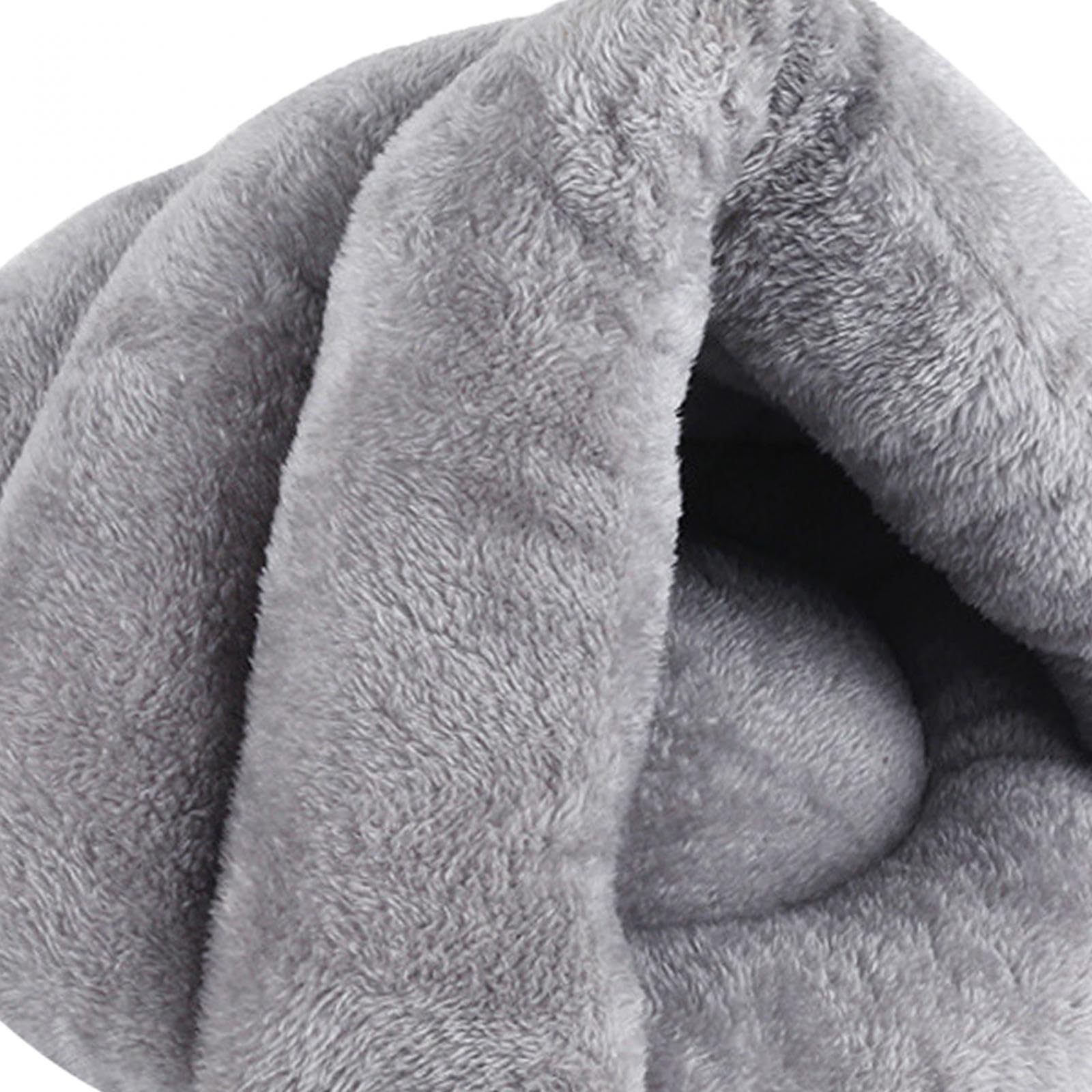 APIRILY Slipper Shaped Dog Bed Cat Bed Pet Bed Kennel for Rabbits Indoor Cats Kitten Light Gray 45cmx35cm | Pet Supplies | Dog S