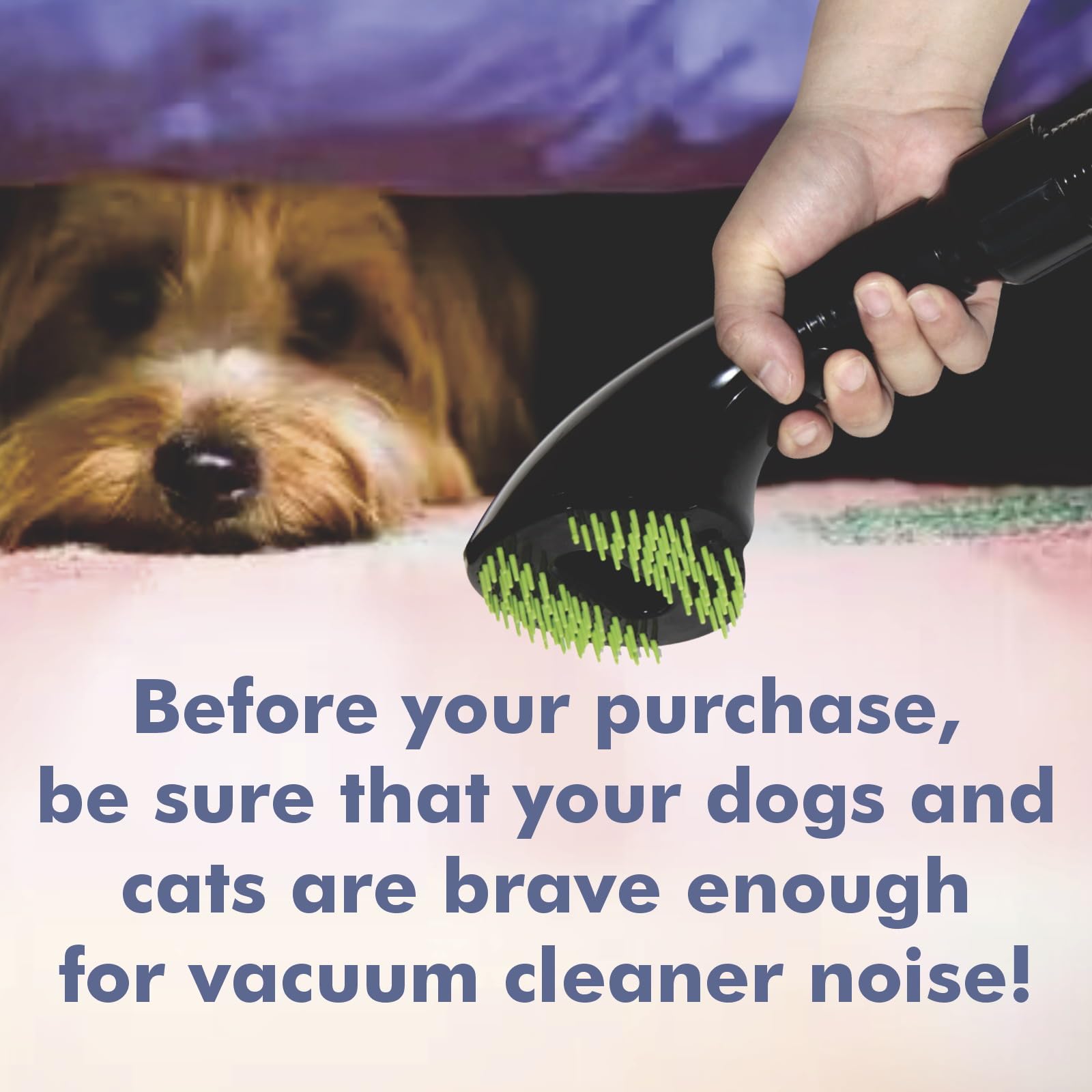 Gforest Pet Vacuum Grooming Comb Brush for Dogs & Cats, Plastic, Black, 1 Count, Model SK-PET-ZW-17