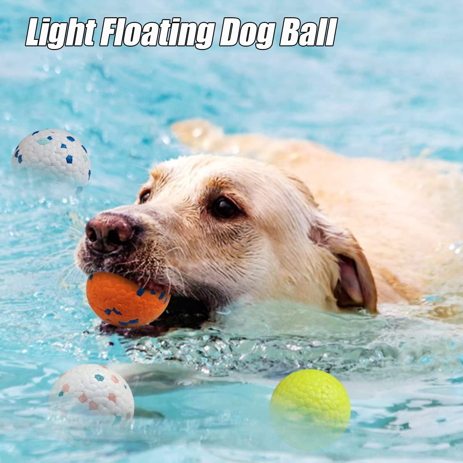 Dog Toy Balls, Dog Chew Ball Rubber Teeth Clean Non-Toxic Bite Resistant Toy, Interactive Toy IQ Puzzle for Small Medium Dogs (S