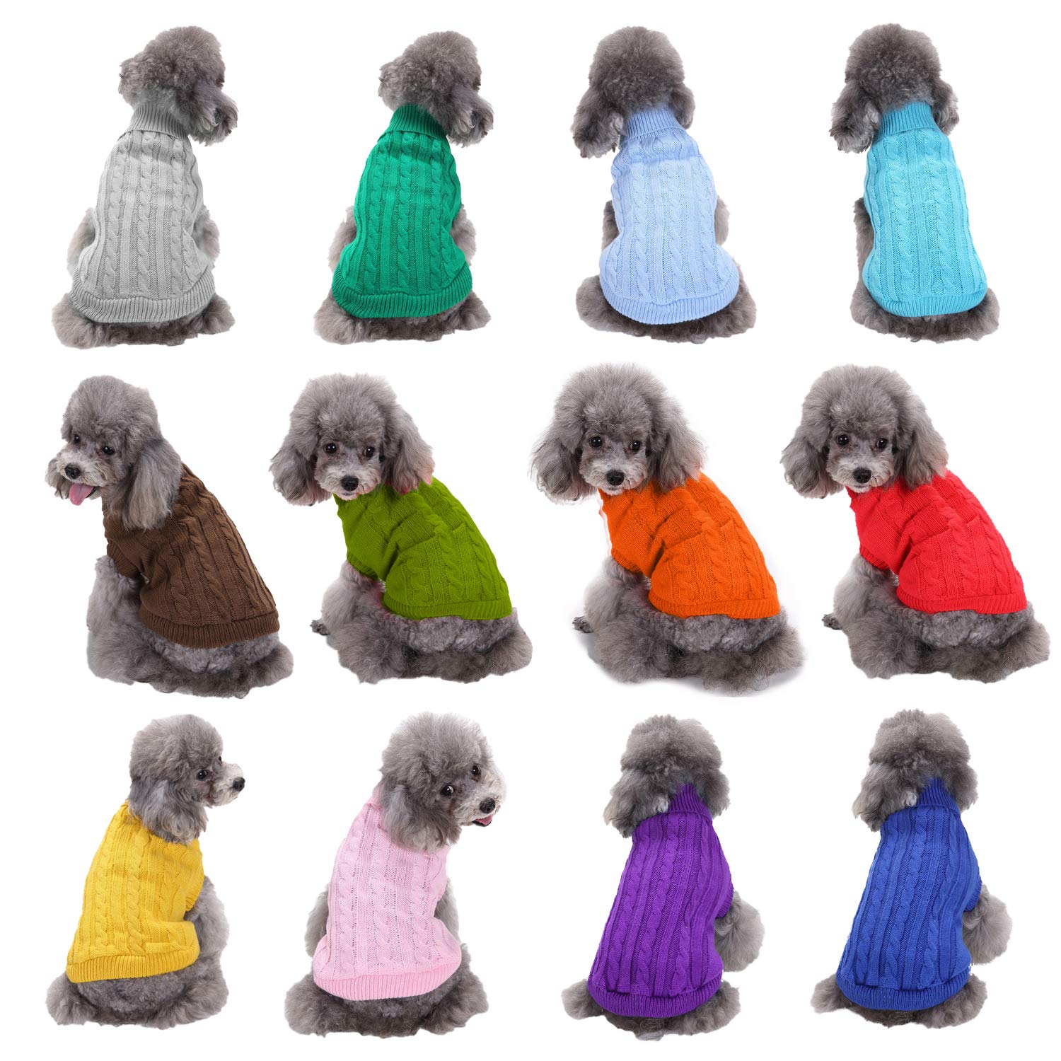 Small Dog Sweater, Warm Pet Sweater, Cute Knitted Classic Dog Sweaters For Small Dogs Girls Boys, Cat Sweater Dog Sweatshirt Clothes Coat Apparel For Small Dog Puppy Kitten Cat (X-Small, Yellow)