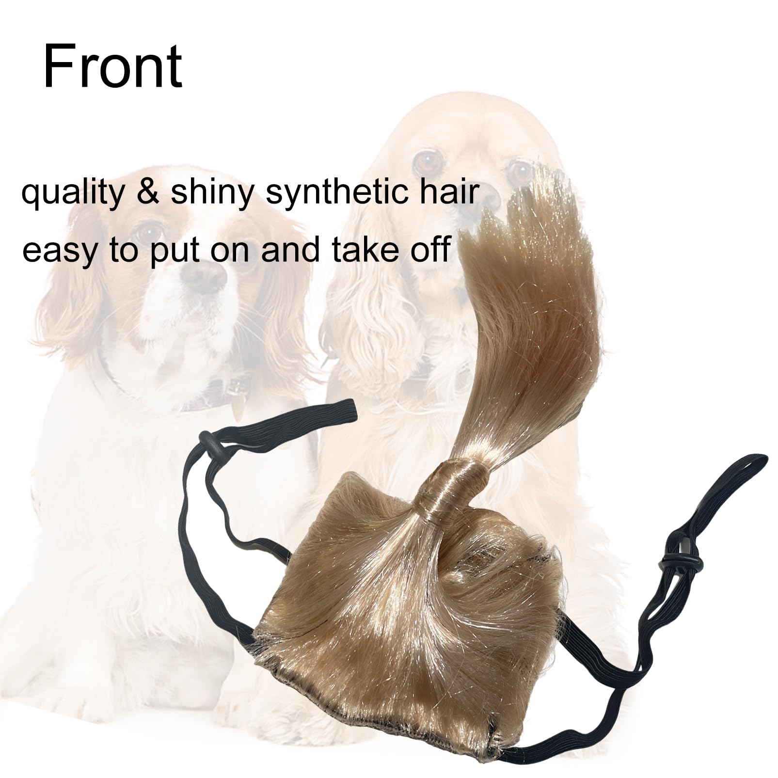 Kediciz Funny Dog Wig Pet Costumes, Cat Costume Synthetic Hairpiece Cosplay Wigs, Headwear For Halloween Christmas Festivals Par