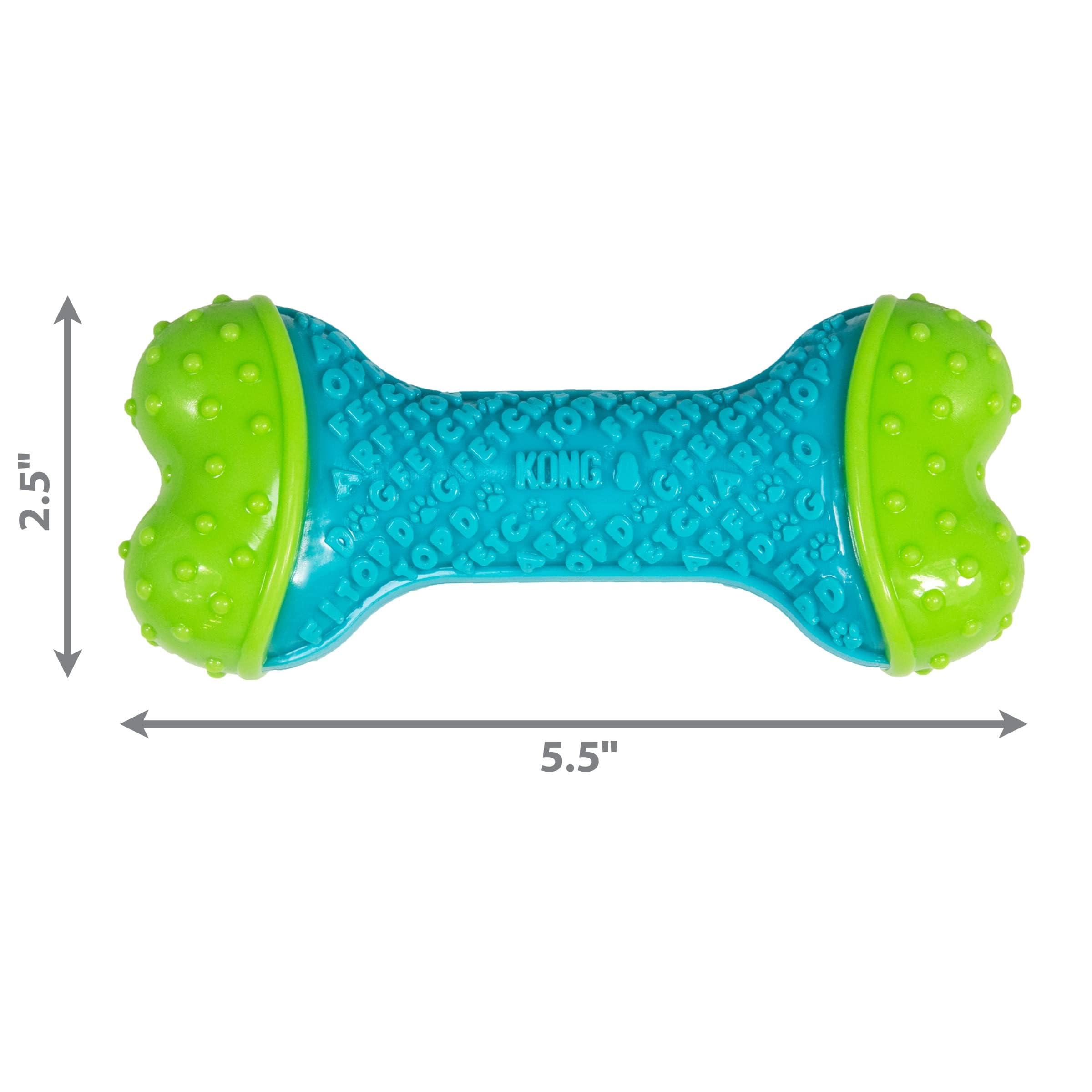 KONG CoreStrength Bone - Dog Dental Chew Toy - Durable, Multi-Layered Dog Toy for Enrichment Play & Dental Care - with Textured