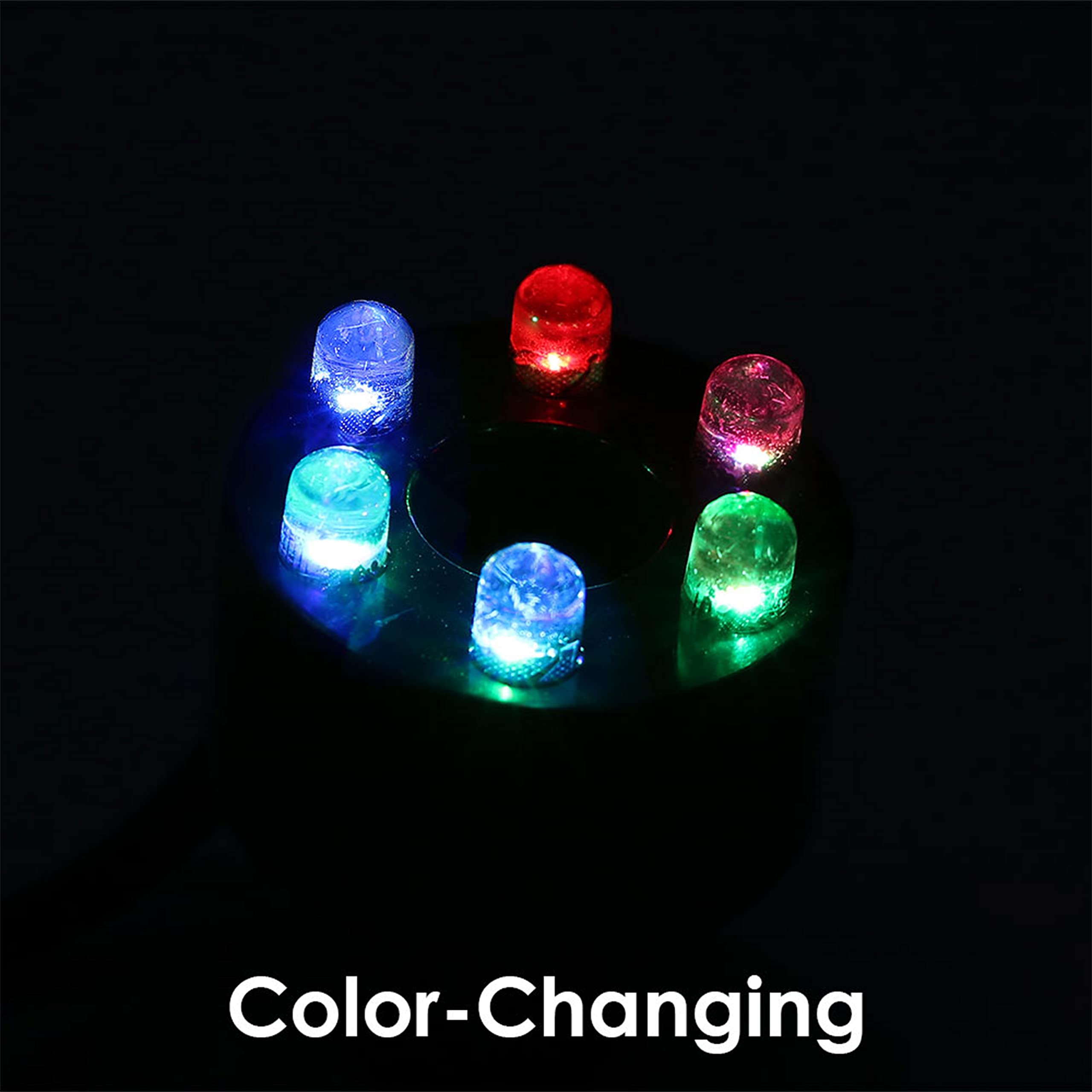 Sunnydaze 40 Gph Pump For Fountains, Aquariums, Or Bird Baths - 6-Color Led Light Ring - Transformer - 1.6-Foot Max Lift