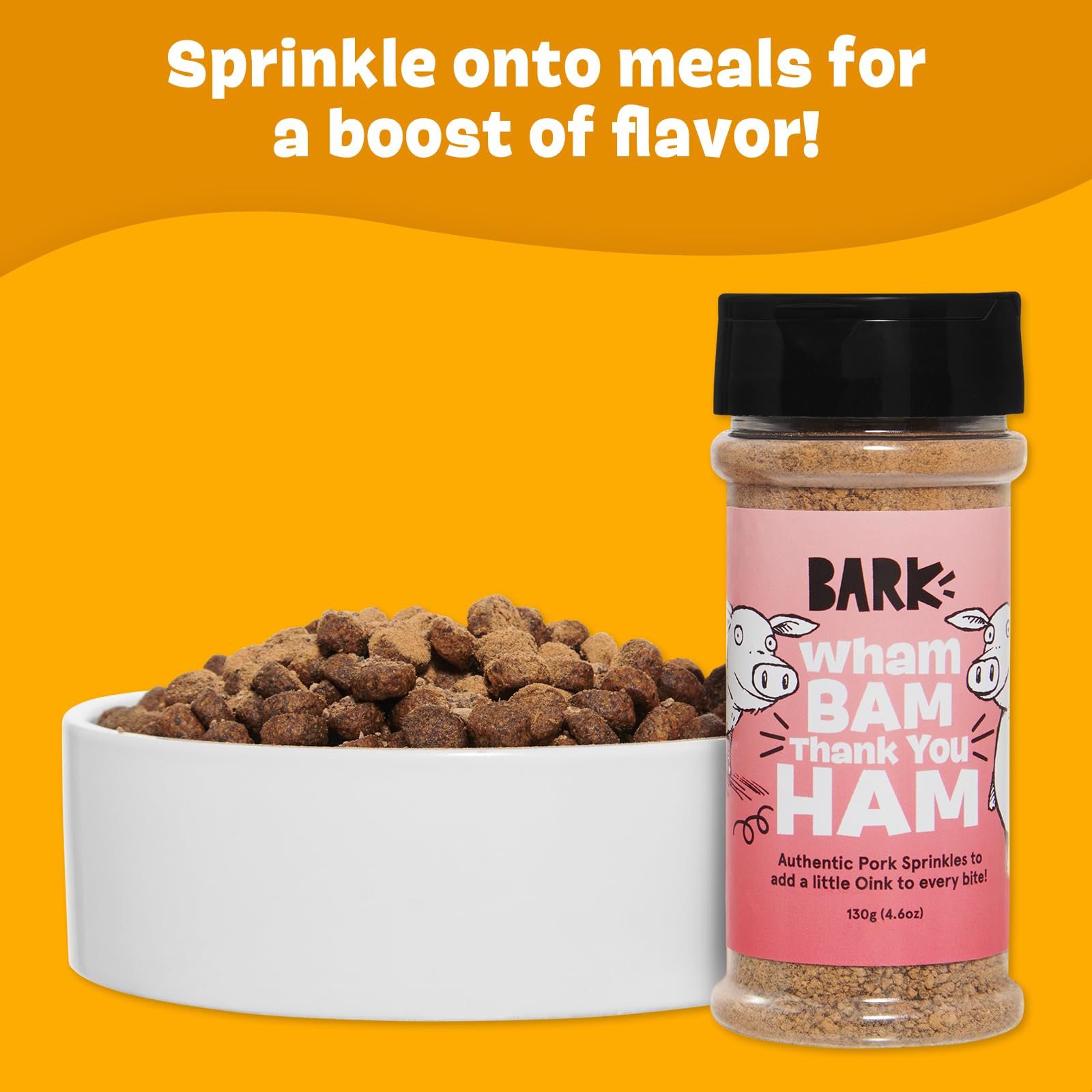 BARK Pork Dog Treat Topper High Protein Limited Ingredient Meal Mixer, All Life Stages, Rosemary Extract for Large & Small Breed