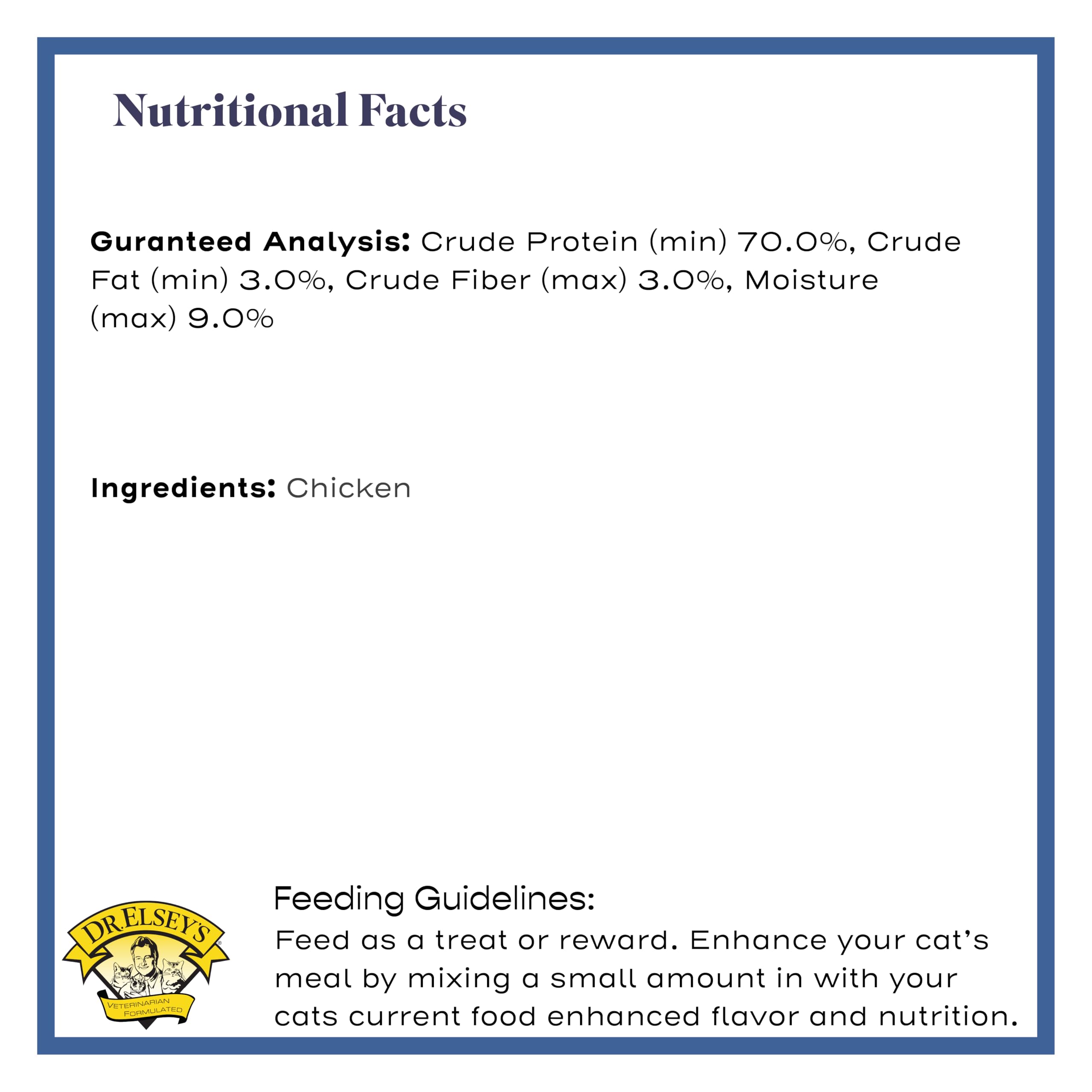 Dr. Elseys Freeze-Dried Chicken Cat Treats 0.5 oz.