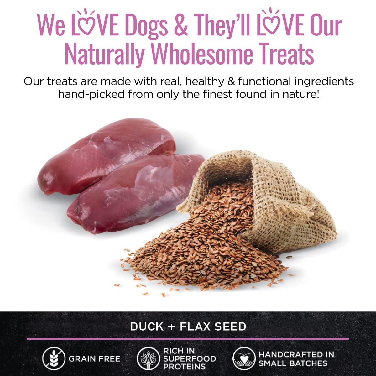 Smart Cookie Duck Jerky Dog Treats with Flax Seed, Omega Oils- Hypoallergenic Strips for Dogs and Puppies with Allergies, Sensit