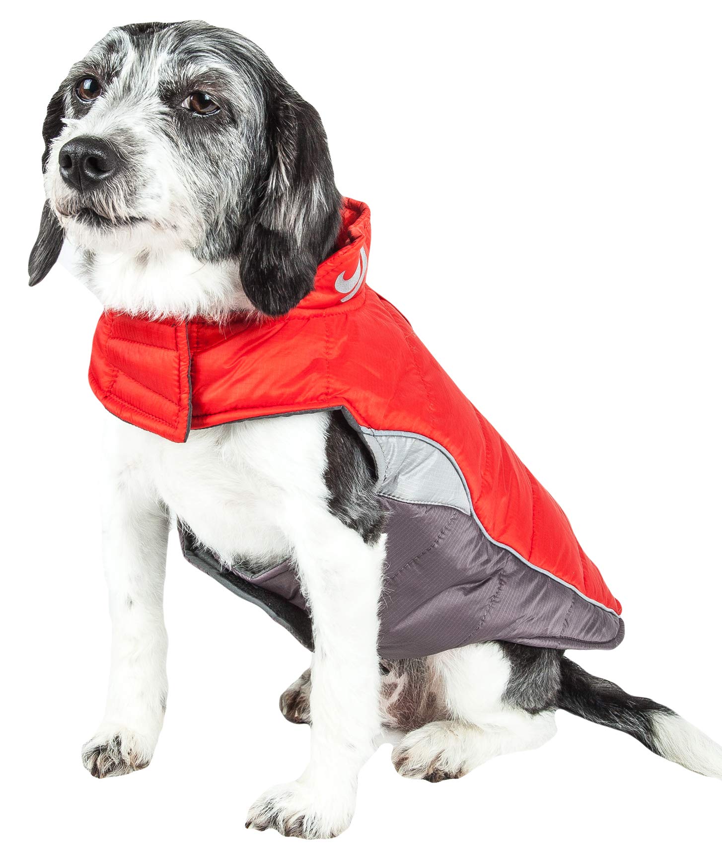 DOGHELIOS Hurricane-Waded Plush Adjustable 3M Reflective Insulated Winter Pet Dog Coat Jacket w/ Blackshark technology, X-Smal