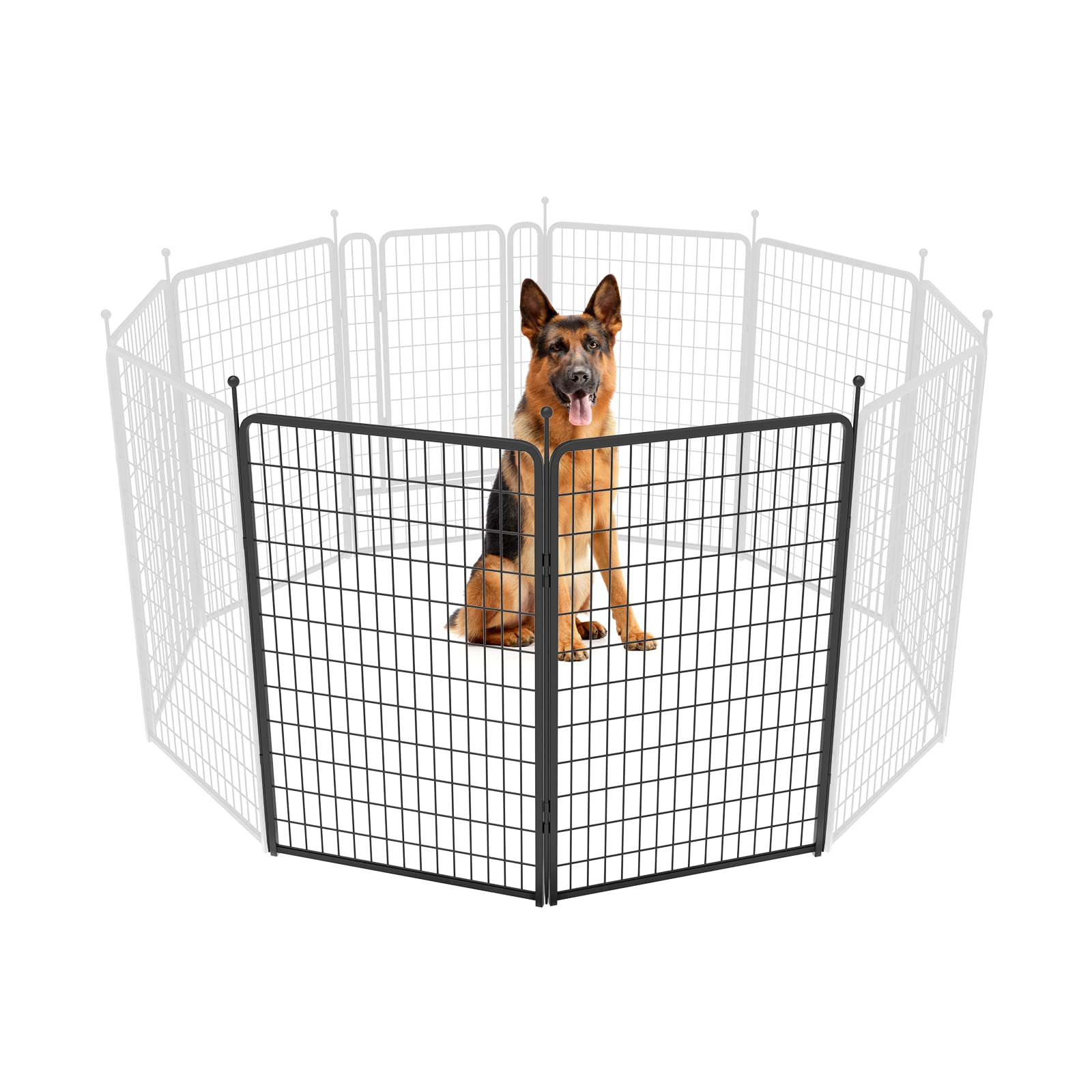 Fxw Rollick Dog Playpen For Yard, Rv Camping, 50 Inch 2 Panels For Large Dogs│Patented