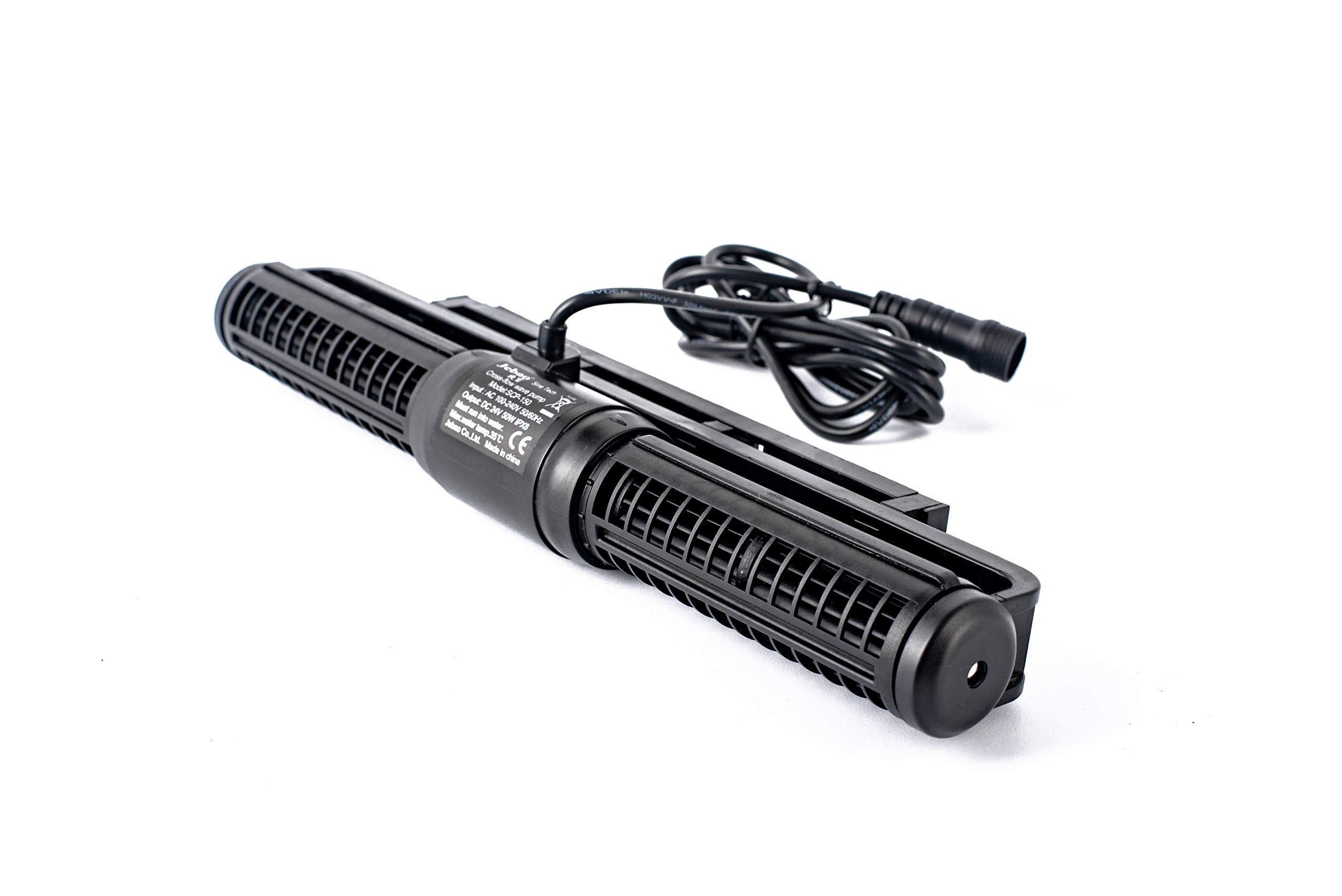Jebao SCP-150 Sine Cross Flow Pump Wave Maker, Stainless Steel, Black, with Controller