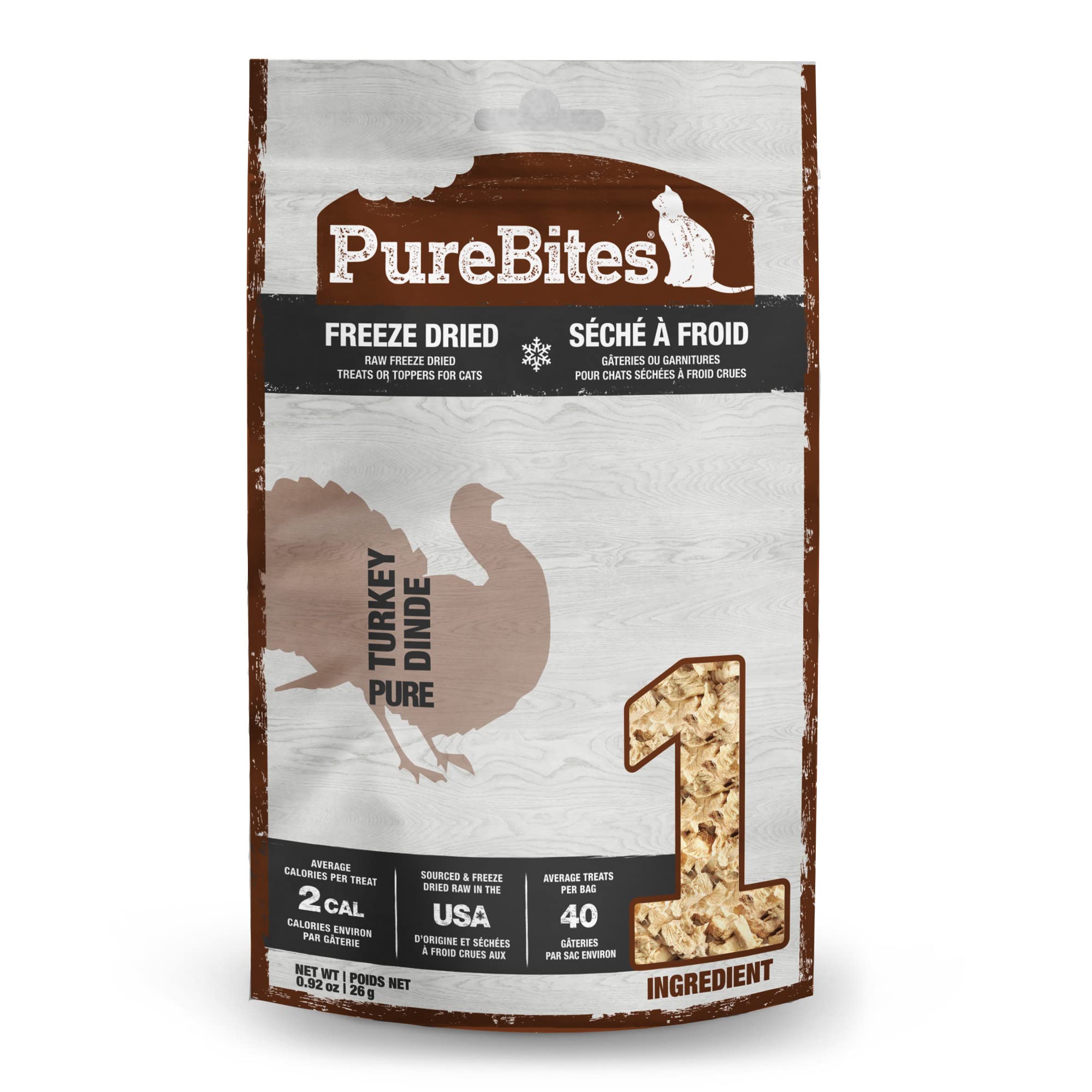 Purebites Turkey For Cats, 0.92Oz / 26G - Value Size