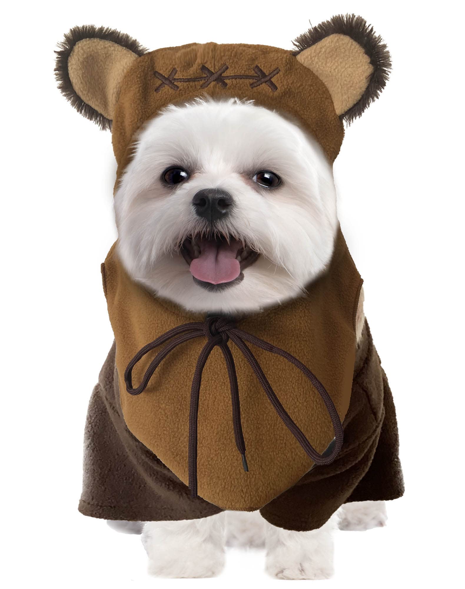 Bear Pet Costume Ears Hat Sweater Furry Clothes Cute Halloween Cosplay Costumes For Small Medium Large Dogs Cats (Medium)