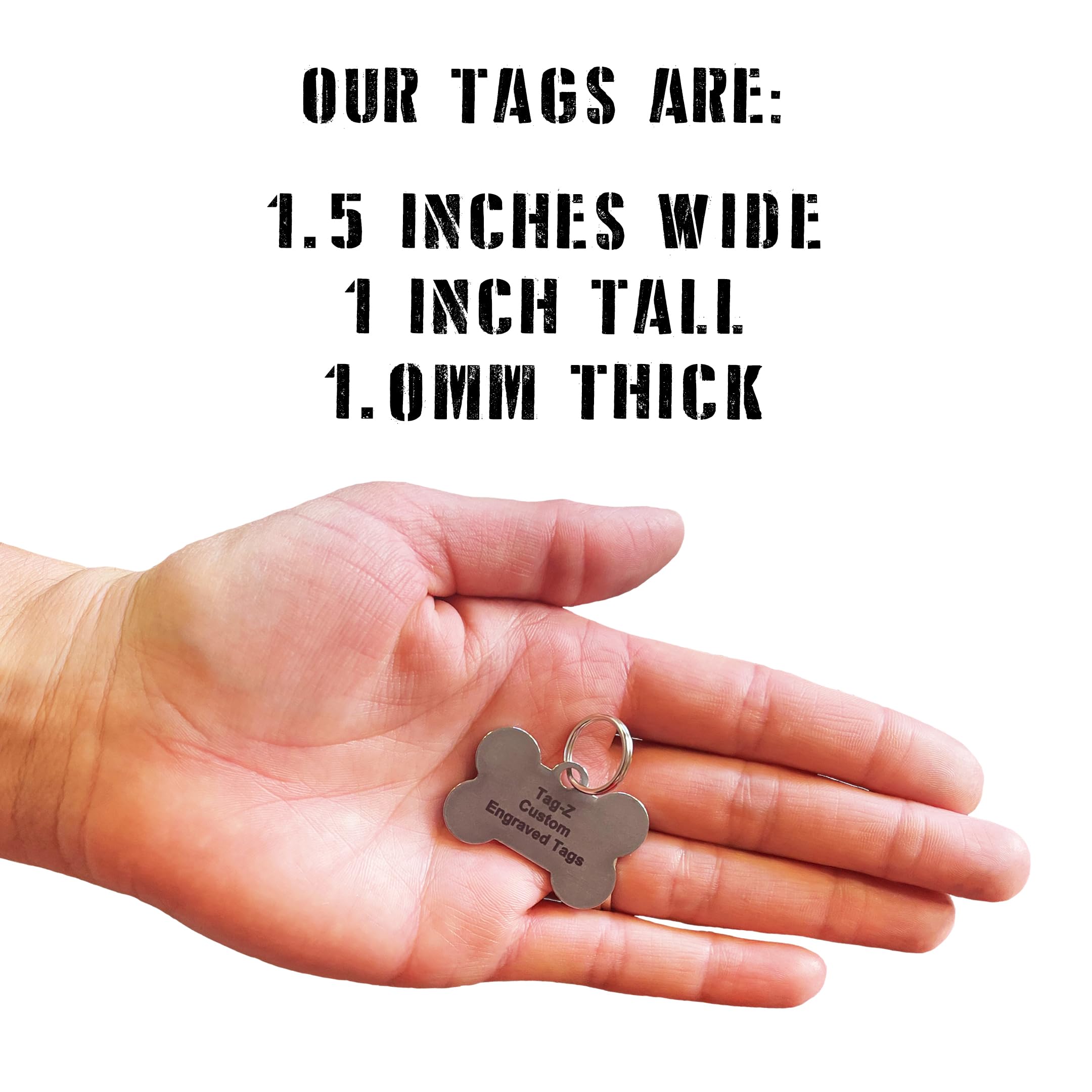 Washington Flag Pet Id Tags, Custom Printed And Laser Engraved Bone