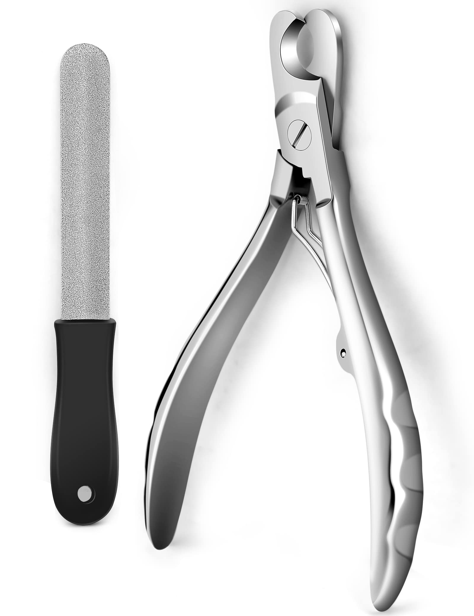 Gobeigo Upgrade Wide Open Dog Nail Clippers For Large Dogs Cut Like Butter, Heavy Duty Dog Nail Trimmer Full Metal Razor Sharp Professional For All Dogs Cats With Thick Toenail