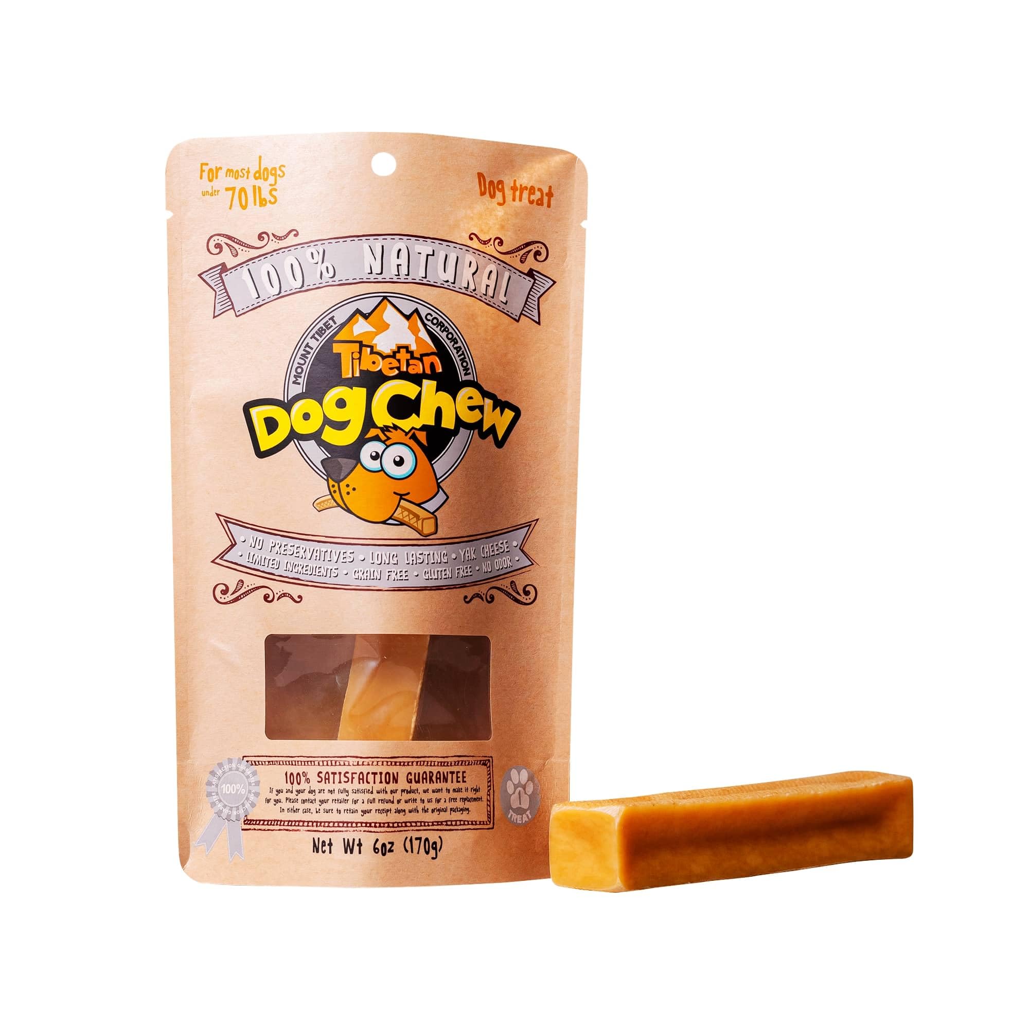 Tibetan Dog Chew Yak Cheese Sticks - Natural Handmade Treats for Extra Large Dogs, Long-Lasting and Easy to Digest with No Addit