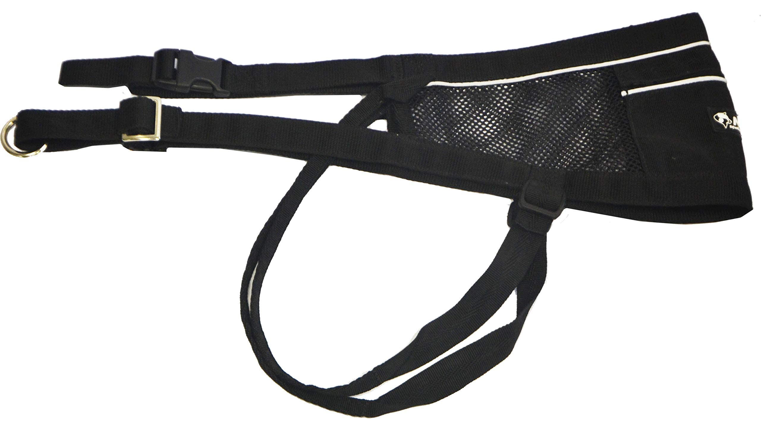 Neewa Canicross & Skijoring Belt To Run Or Walk With Your Dog With Dog Running Leash Hands Free 2 Dogs Or One, Dog Walking Belt For Multiple Dogs (One-Size-Fits-All, Black)