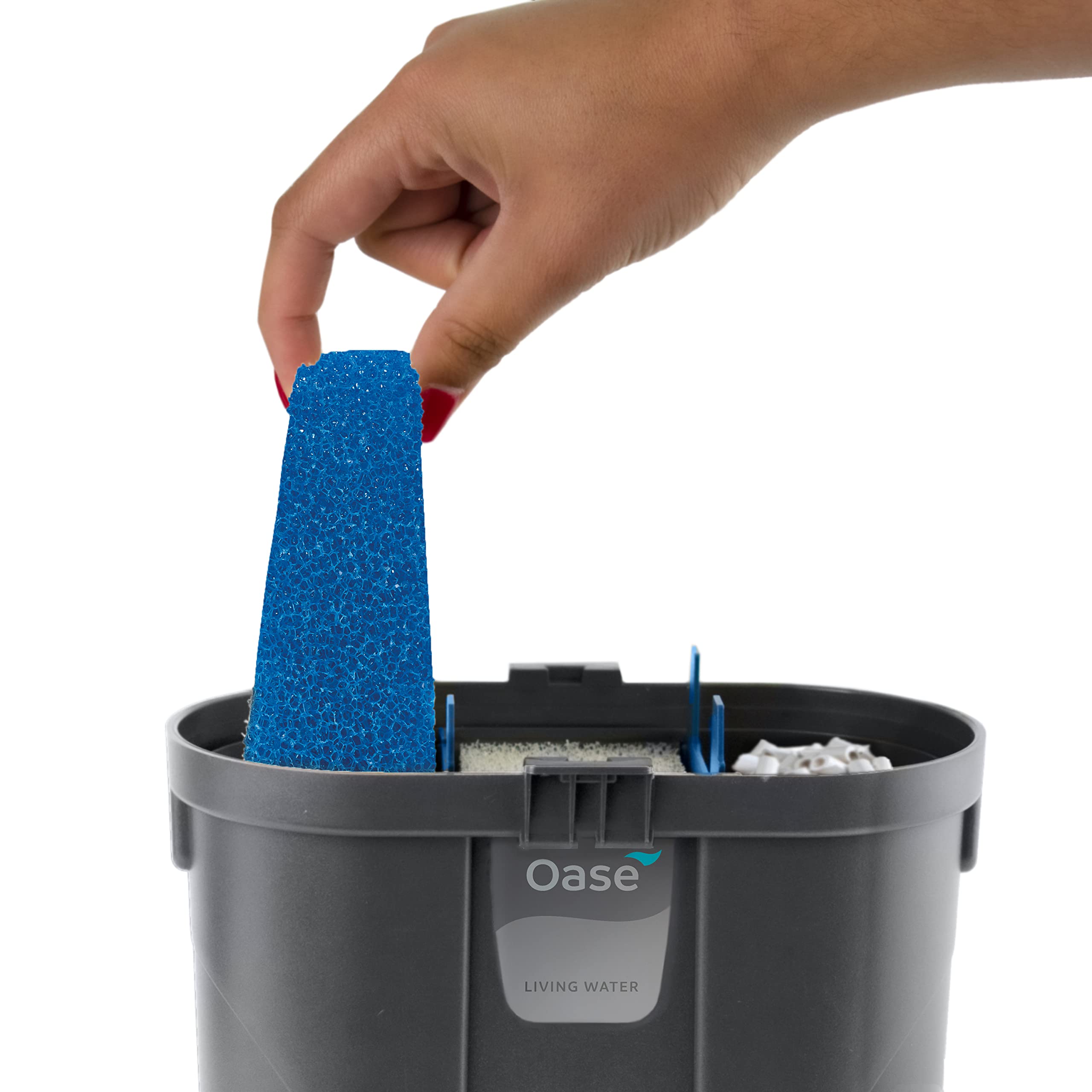 OASE Filtosmart 100 Indoor Aquatics Filter Foam Set, Black, Model 49043