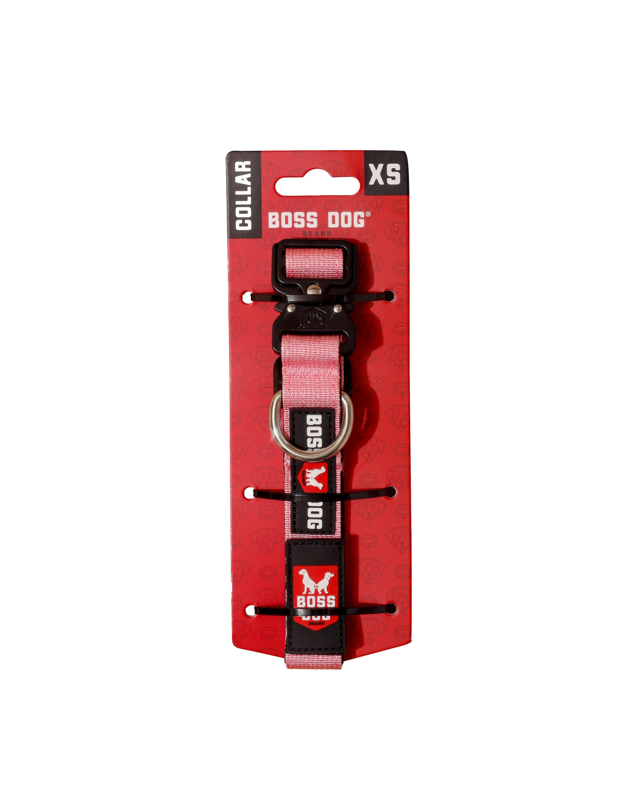 Boss Dog Tactical Collar, Pink, X-Small