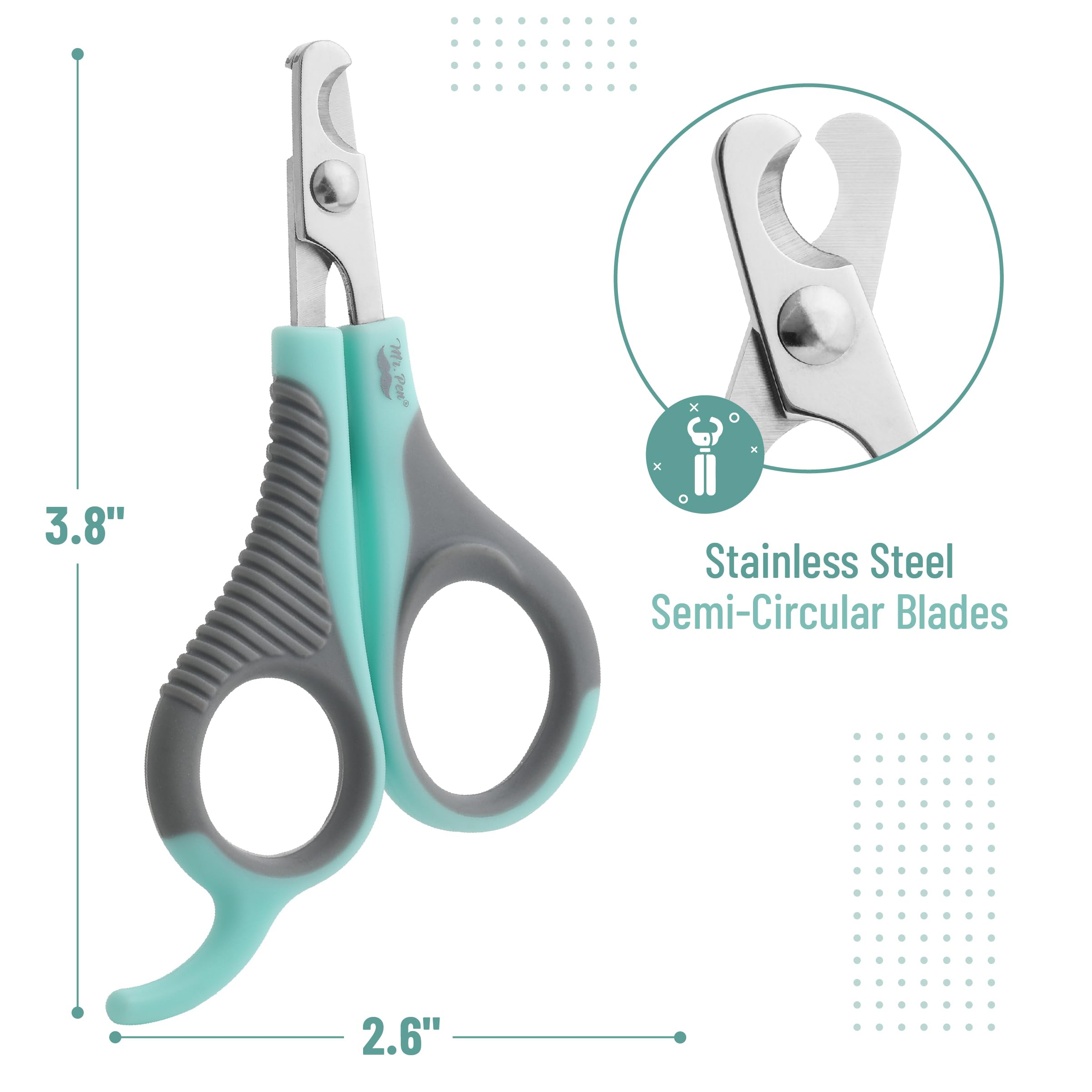 Mr. Pen- Cat Nail Clipper, Blue & Gray Cat Nail Trimmer, Cat Nail Clippers, Cat Claw Clippers, Cat Clippers For Nails, Pet Nail Clippers, Kitten Nail Clipper, Small Dog Nail Clipper Cat Claw Trimmer