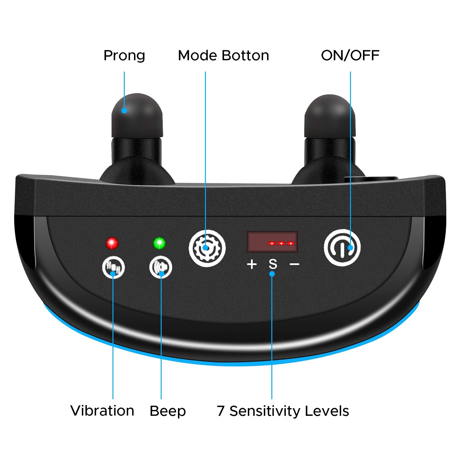 Batvox Bark Collar 2 Pack Rechargeable No Harm Dog Barking Collar With Vibration, Sound And No Shock For Small Medium Large Dogs