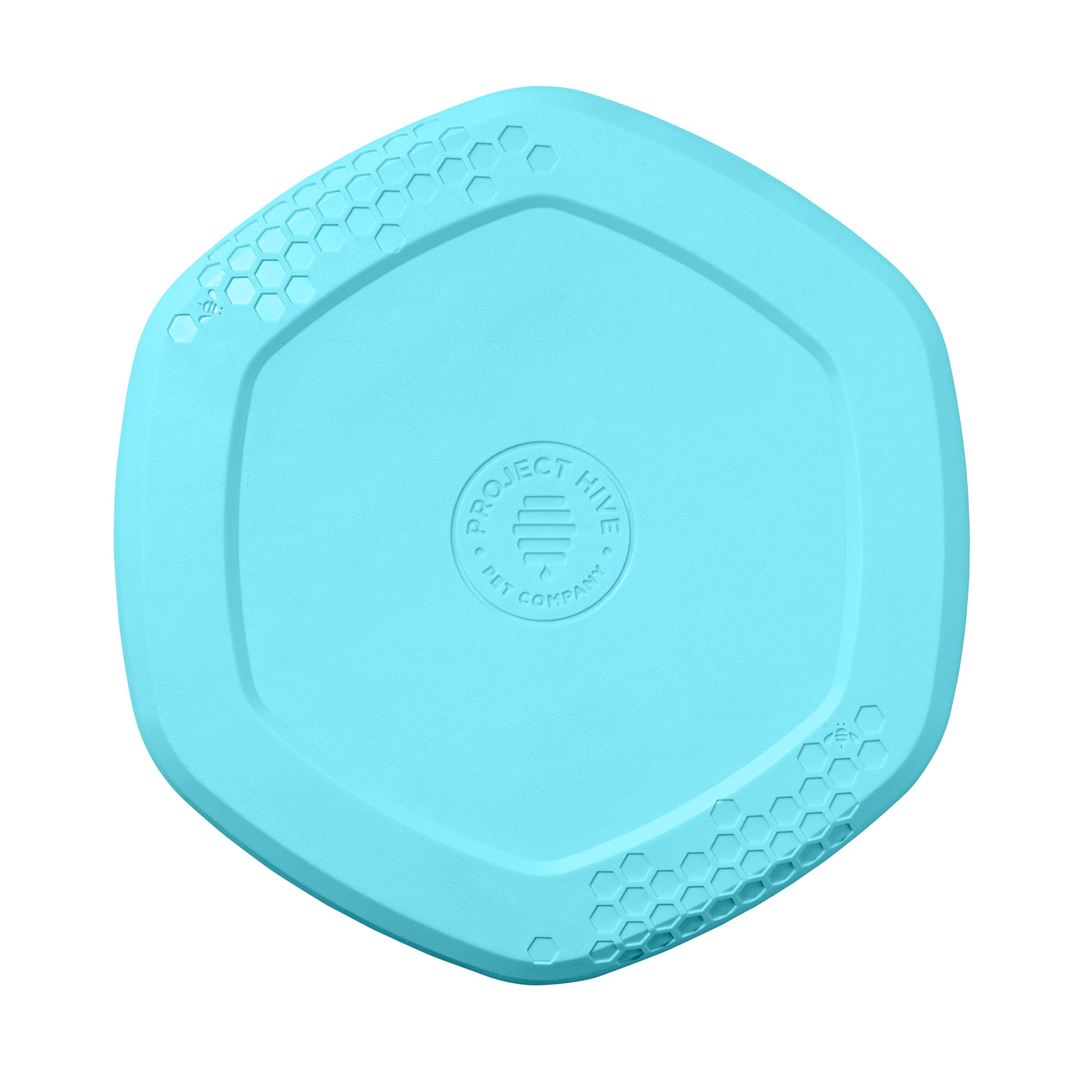Project Hive ·Pet Company· - Soothing Vanilla Scented - Hive Frisbee Disc For Dogs - Great For Fetch - Includes A Lick Mat On Back - Floats In Water, Smooth Glide - Made In The Usa