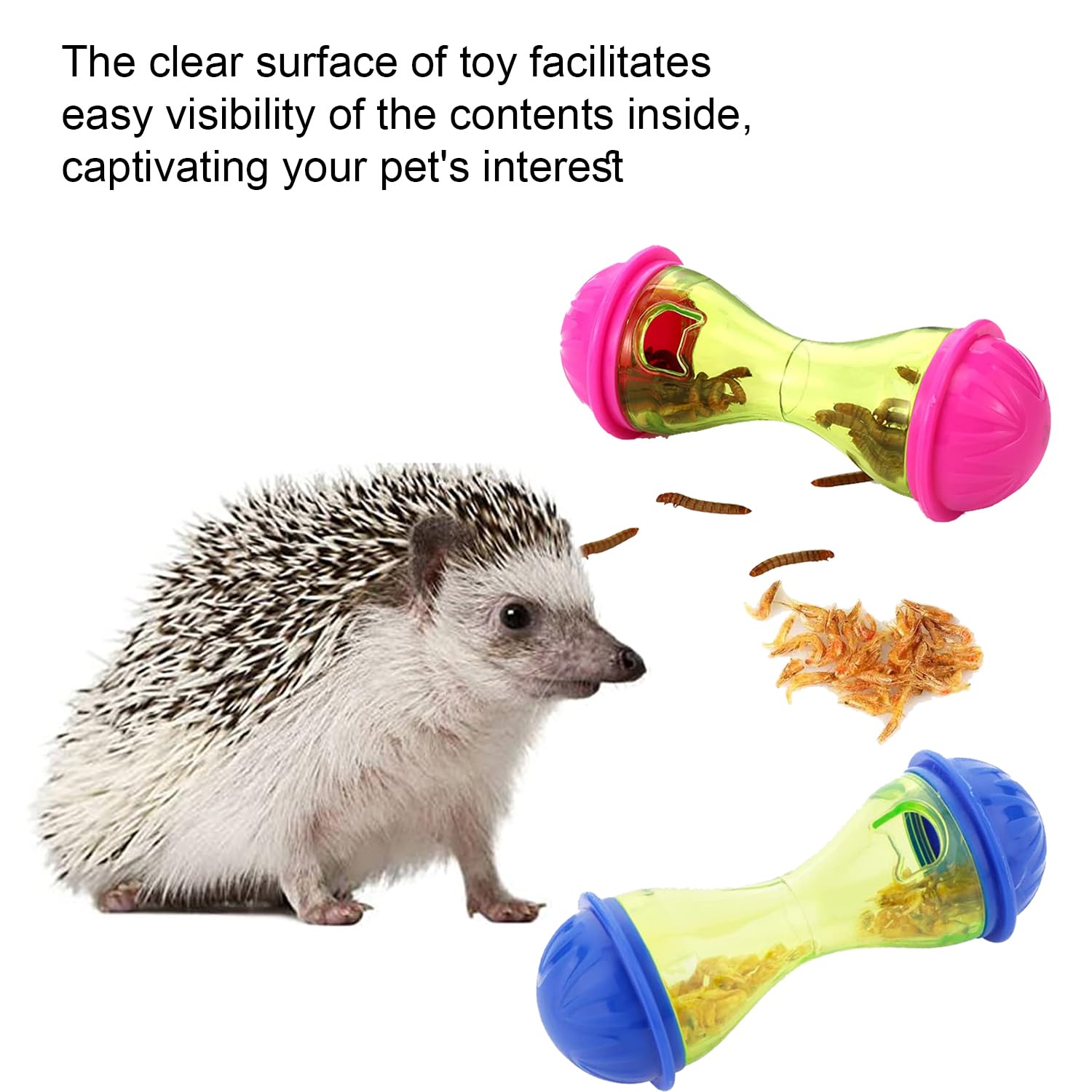3Pcs Hedgehog Toys - Enrichment Toys for Hedgehogs - Blue, Red, Purple - Model 613900319525