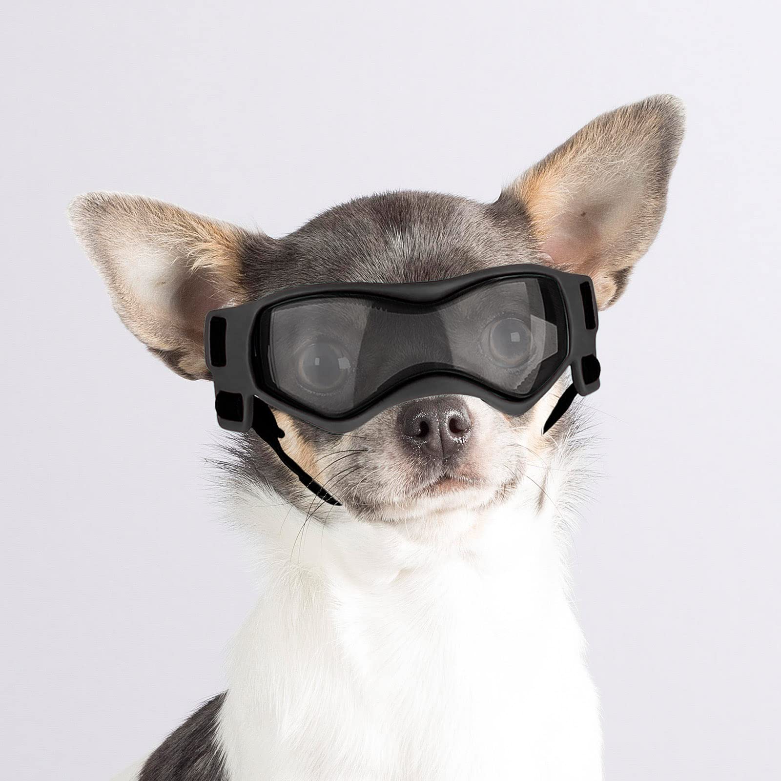 Enjoying Dog Sunglasses Small Breed, Uv Protection Dog Goggles Small Breed, Driving Puppy Eye Protection, Windproof Dustproof An