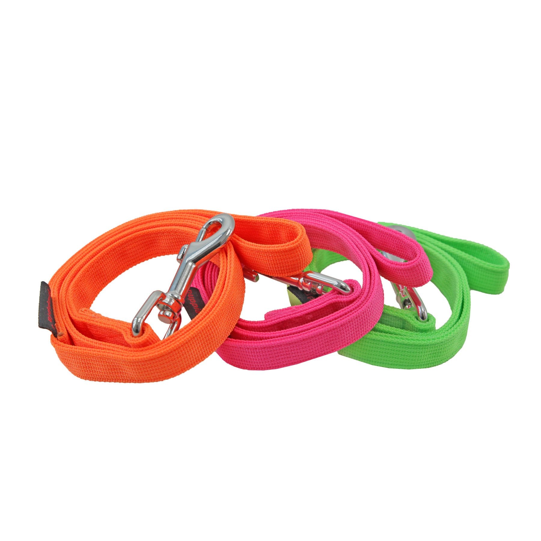 Puppia Authentic Neon Lead, Pink, Medium