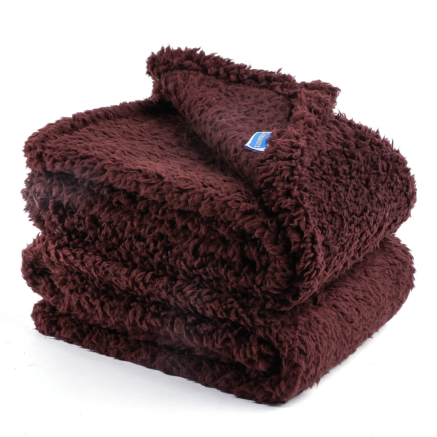 XINSOURCE 2 Pack Dog Blanket for Small Size Dogs Cats Soft Sherpa Fleece Pet Blanket Throw for Sofa, Couch Thick Durable Pet Bed