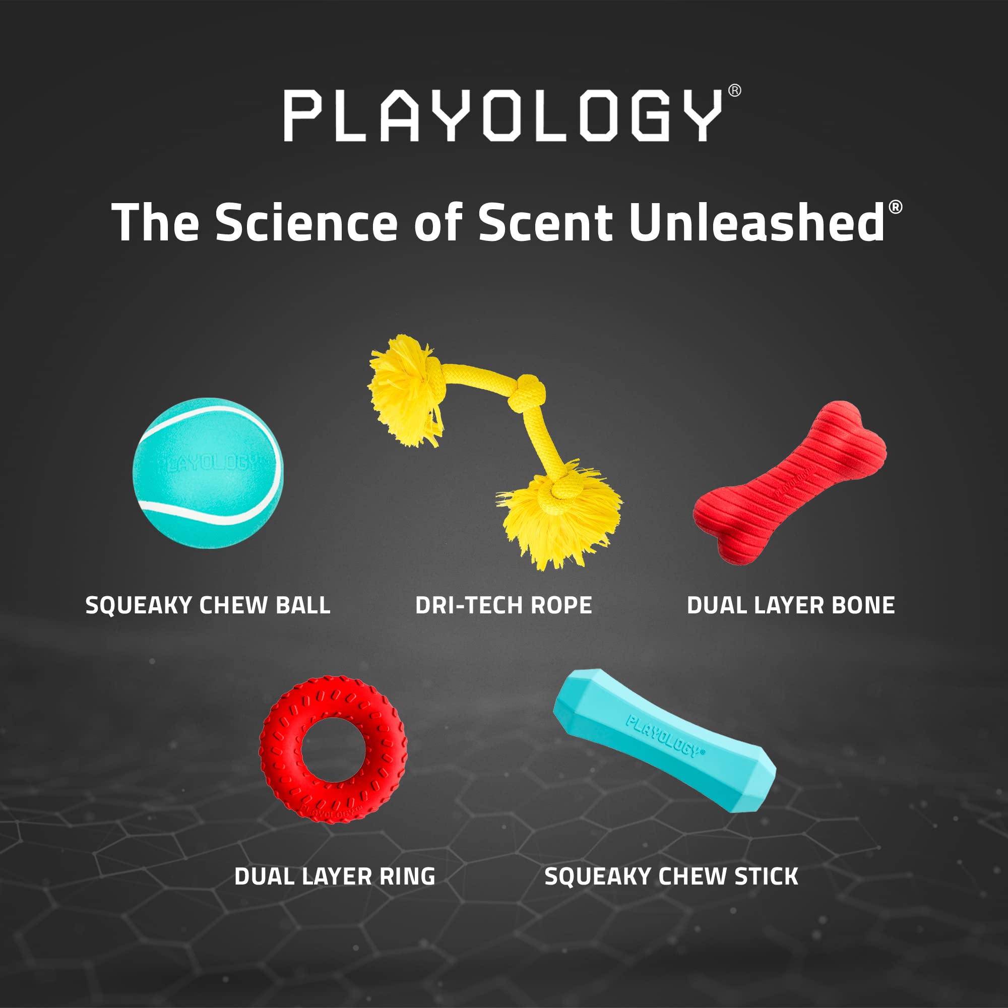 Playology Large Dual Layer Ring Toy for Aggressive Chewers - Cheddar Cheese Scented, Durable & Non-Toxic Dog Chew - Easy to Clean, Orange