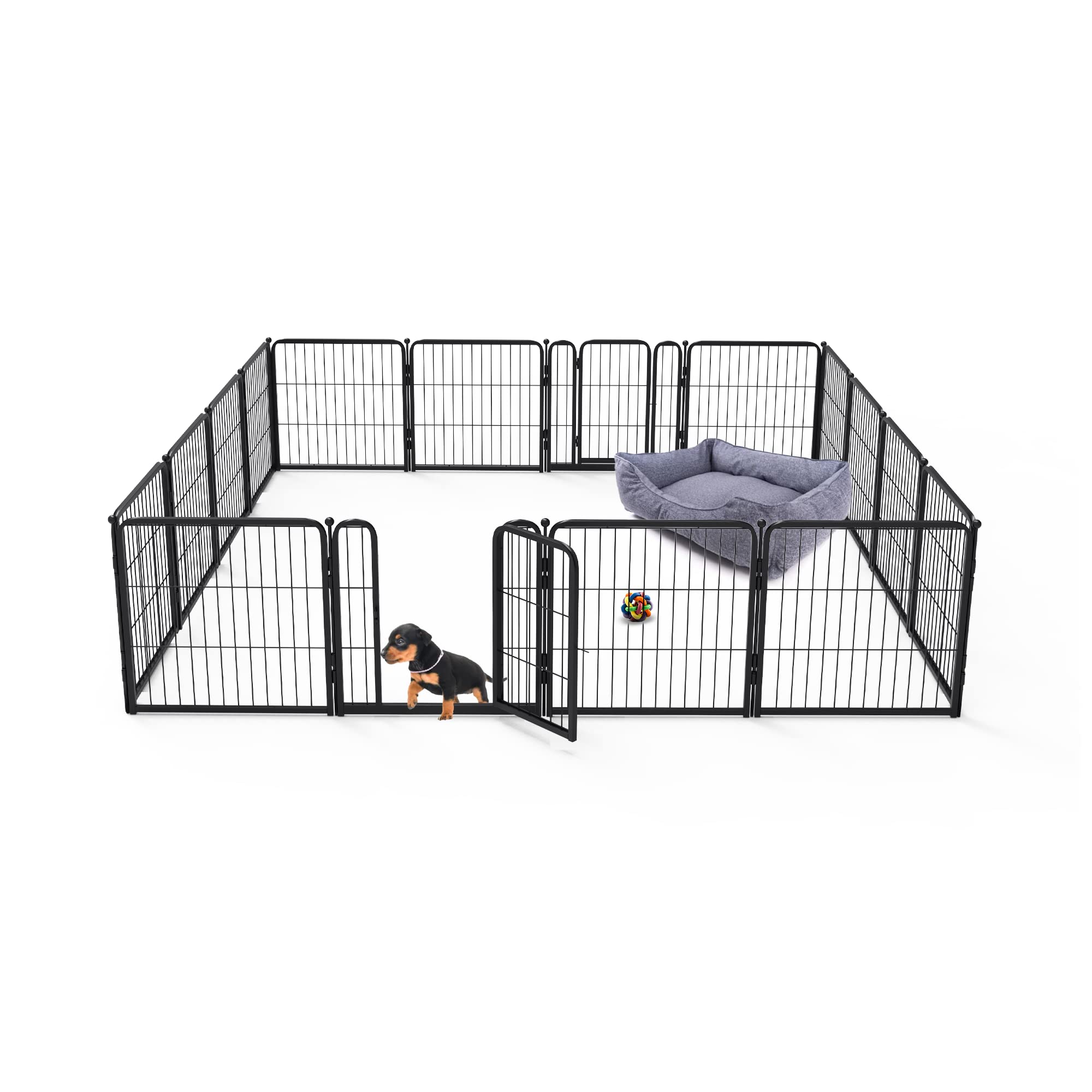 Fxw Homeplus Dog Playpen Designed For Indoor Use, 24'' Height For Puppy And Small Dogspatent Pending