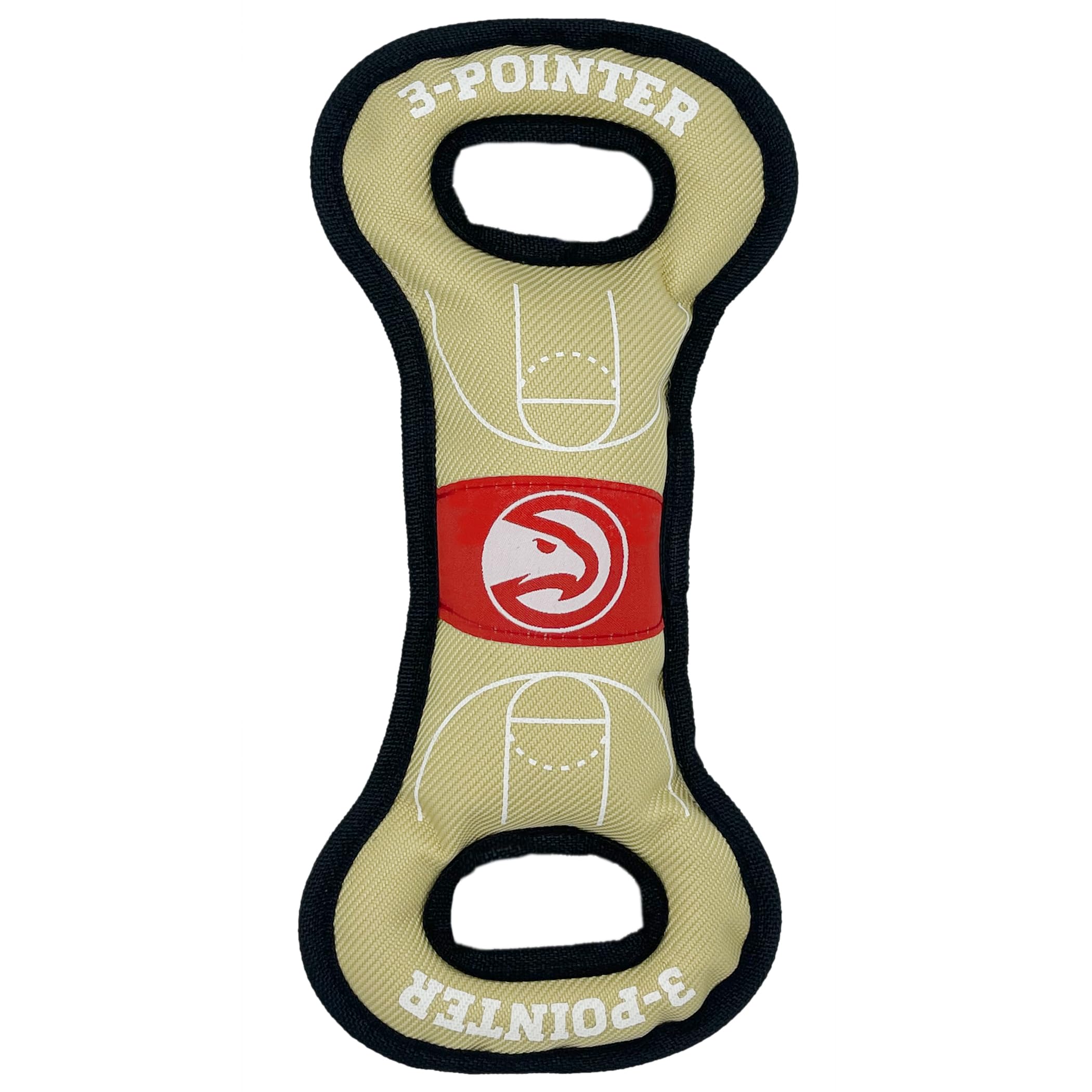 Pets First Nba Atlanta Hawks Field Toy. - Tough Nylon Pet Toy With Double Trim Stitching & Inner Squeaker, One Size