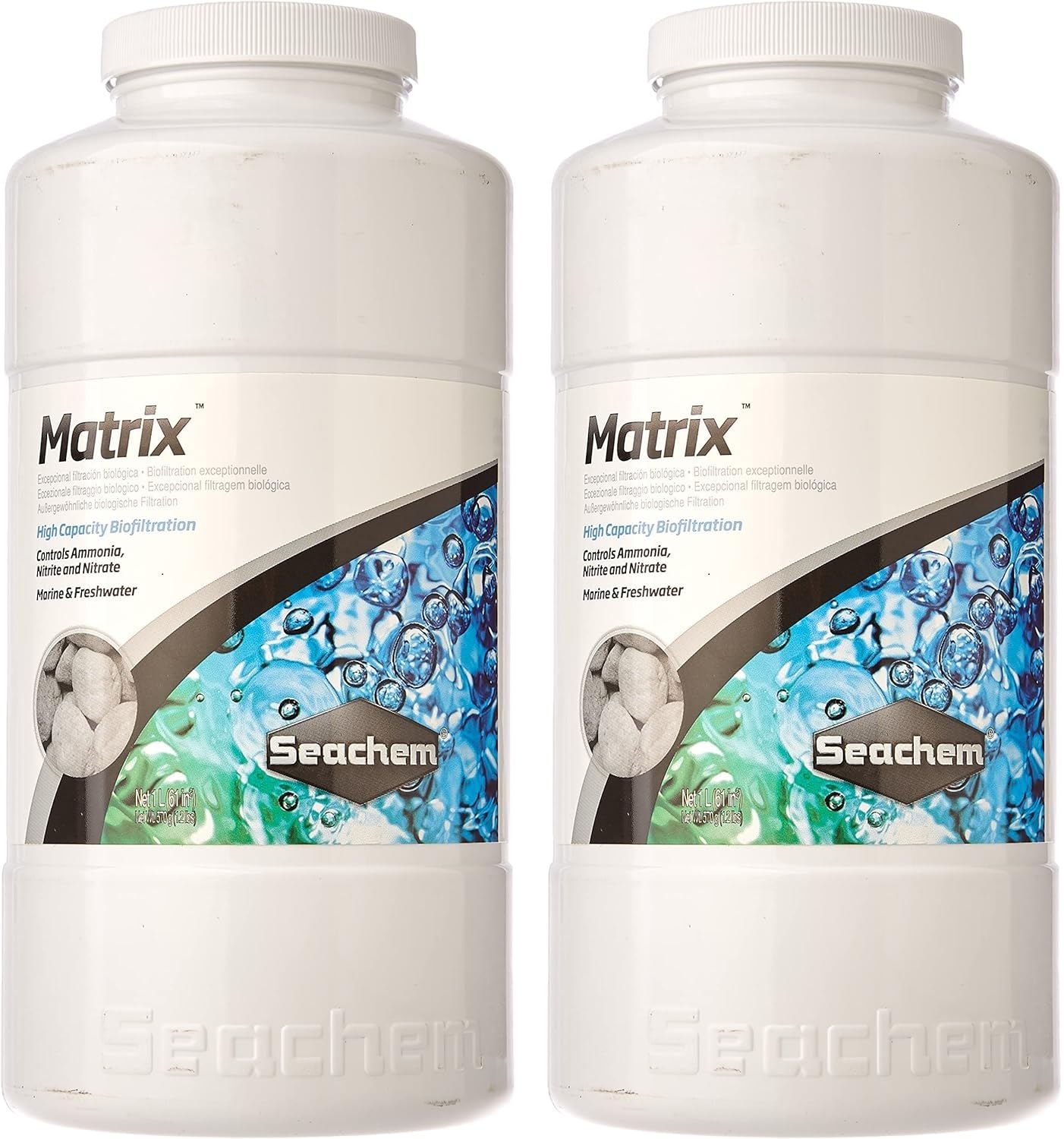 Seachem Matrix Bio Media 1 Liter - Pack of 2