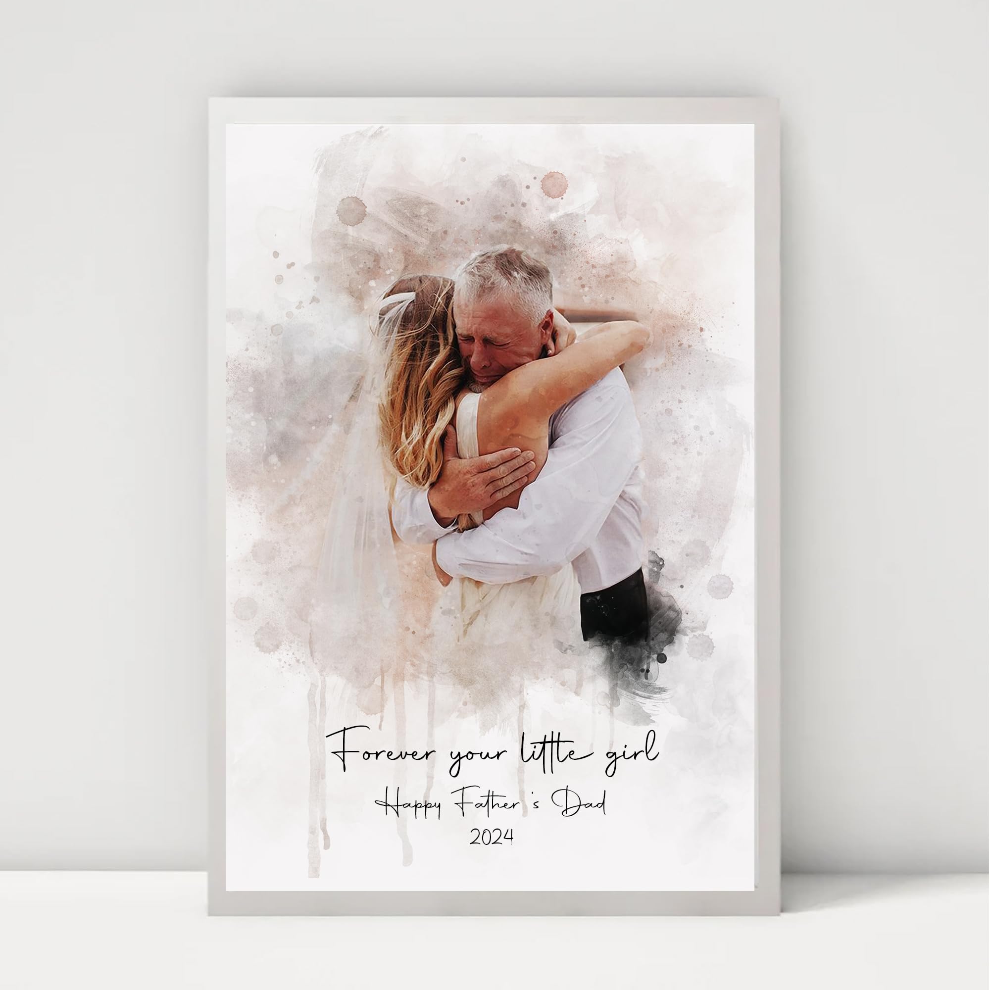 Customized Dog & Cat Portrait - Watercolor Art From Photo - Pet Memorial Gift