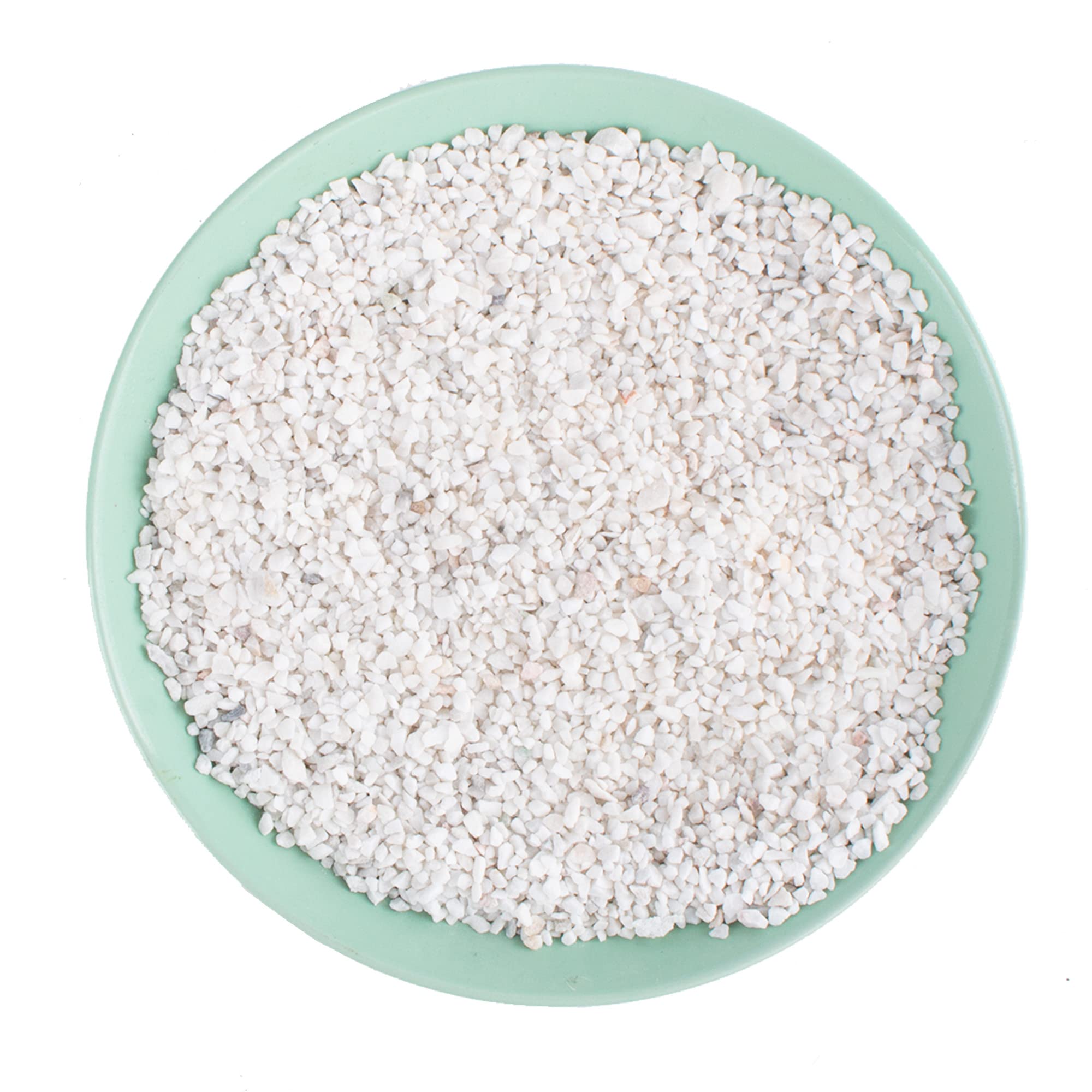 Avalution 6mm-8mm White Gravel Succulents and Cactus Bonsai DIY Projects Rocks White Onyx Plant Rocks Garden Outdoor Indoor Grav