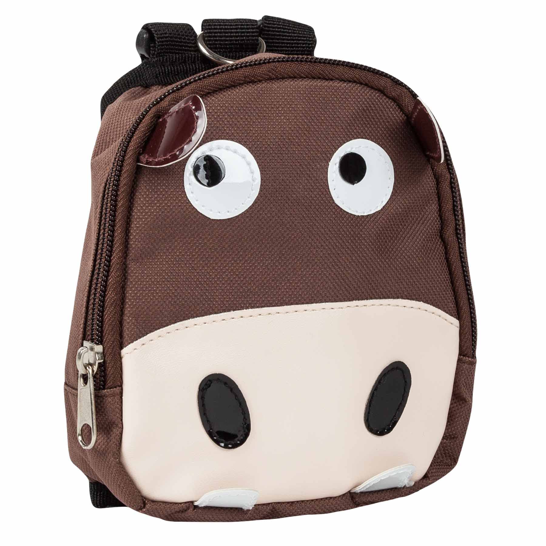 Pet Life ® 'Mooltese' Dual-Pocketed Compartmental Animated Dog Harness And Pet Backpack Carrier With Added Pouch Along The Dog Packpack