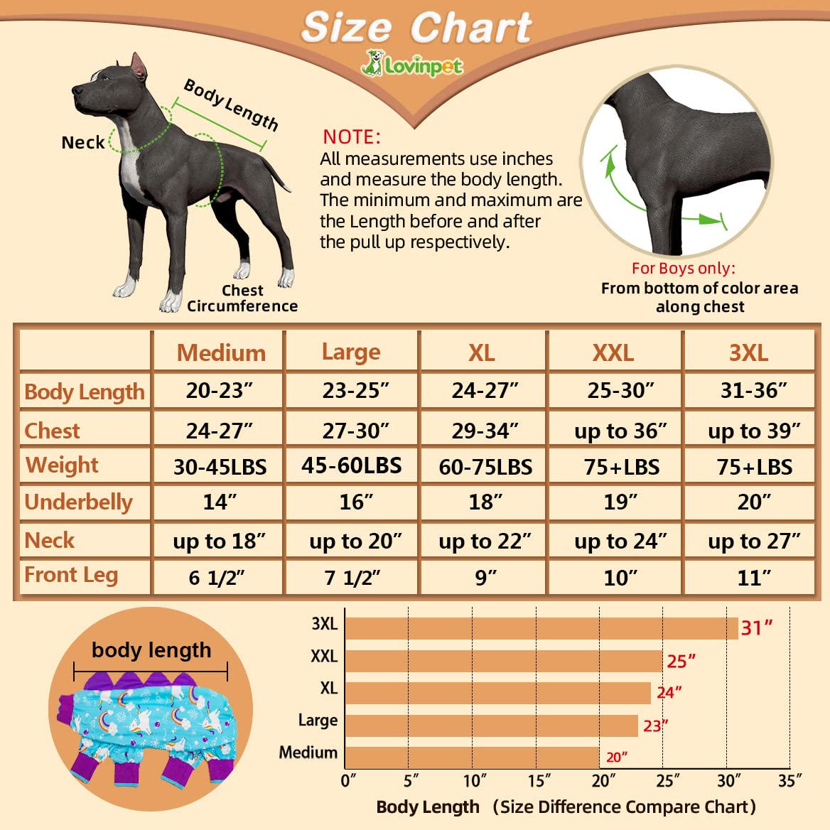 Lovinpet Gaint Dog Pajamas, Anti Licking Dog Recovery Clothes, Kightweight Onesie, Starlight Rainbow/Wild Horse Prints Dog Clothing, Uv Protection, Adorable Pet Pj'S /3Xl