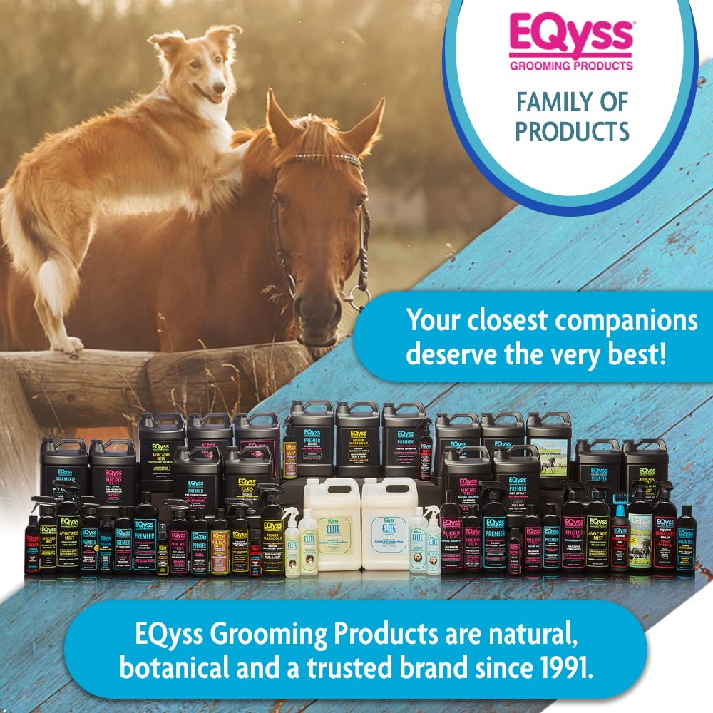 EQyss Micro-Tek Equine Itch Relief Shampoo - Soothes Irritated Skin, Stops Itching, Scratching, Rubbing - for All Horses, Ponies