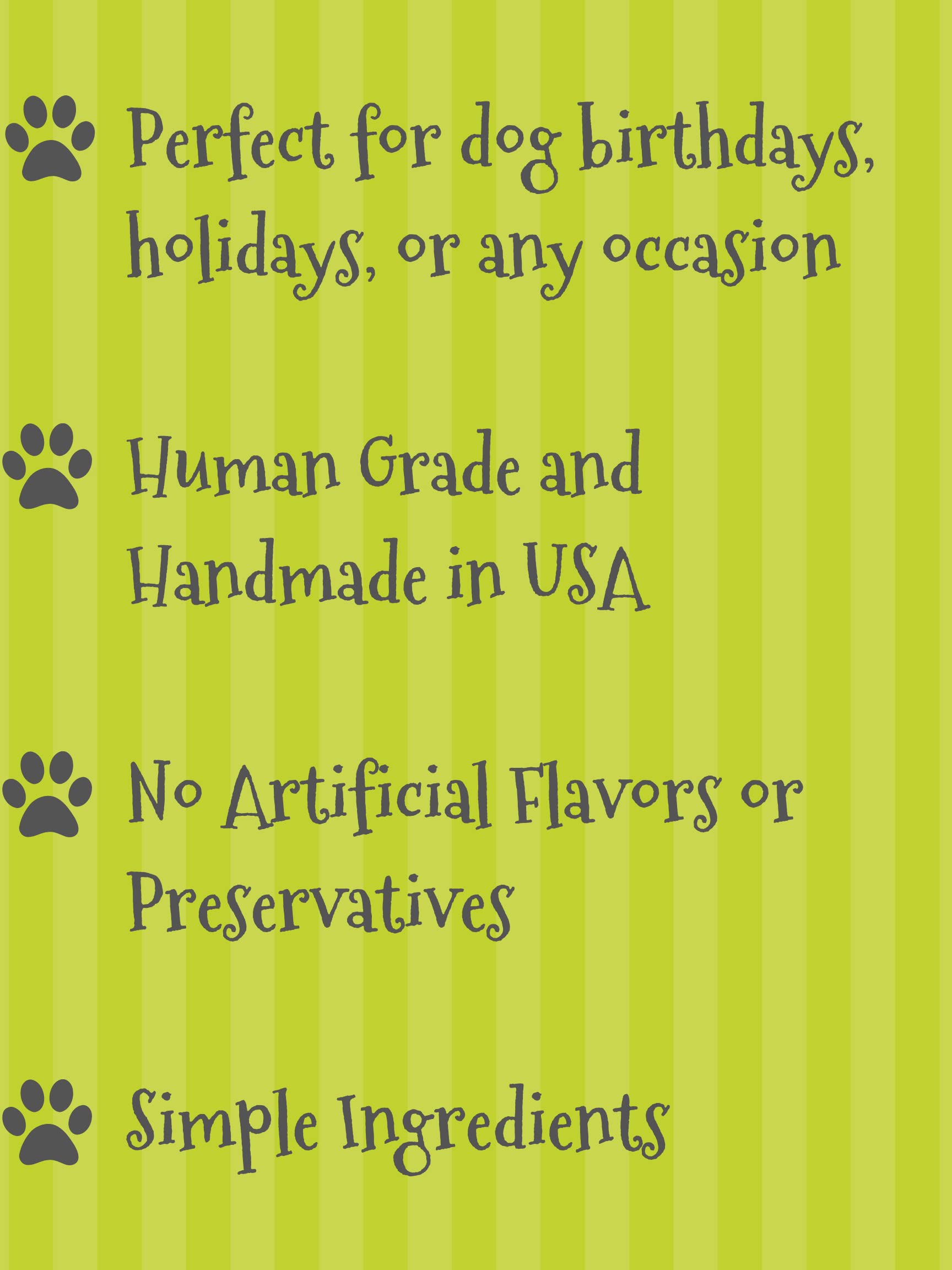 Three Mutts Market Dog Treat Gift Box | Human Grade, Handmade, and Decorated Dog Cookies | Gifts for Medium & Large Dogs | No Ar