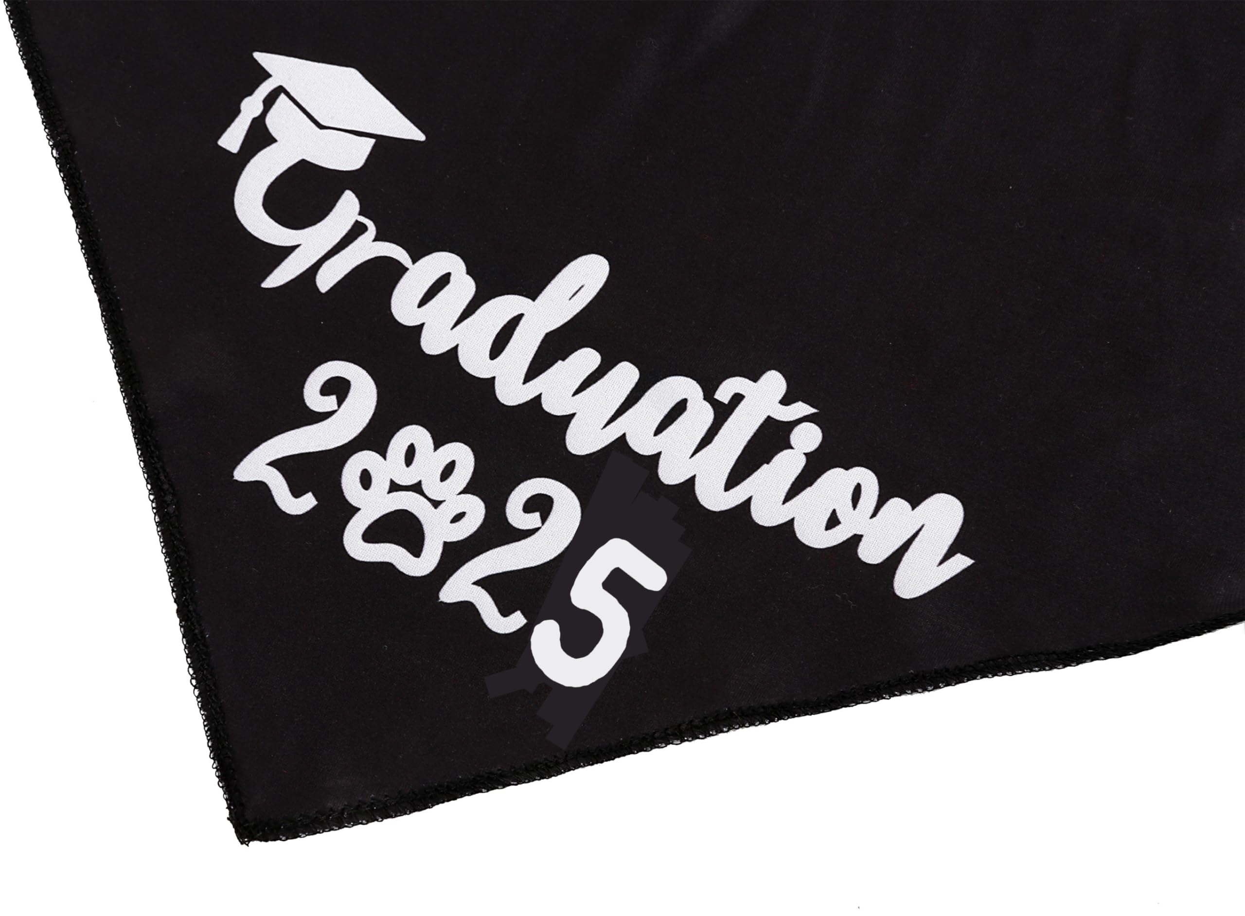 Dog Graduation Cap With Yellow Tassel And Black Pet Graduation 2025 Bandana