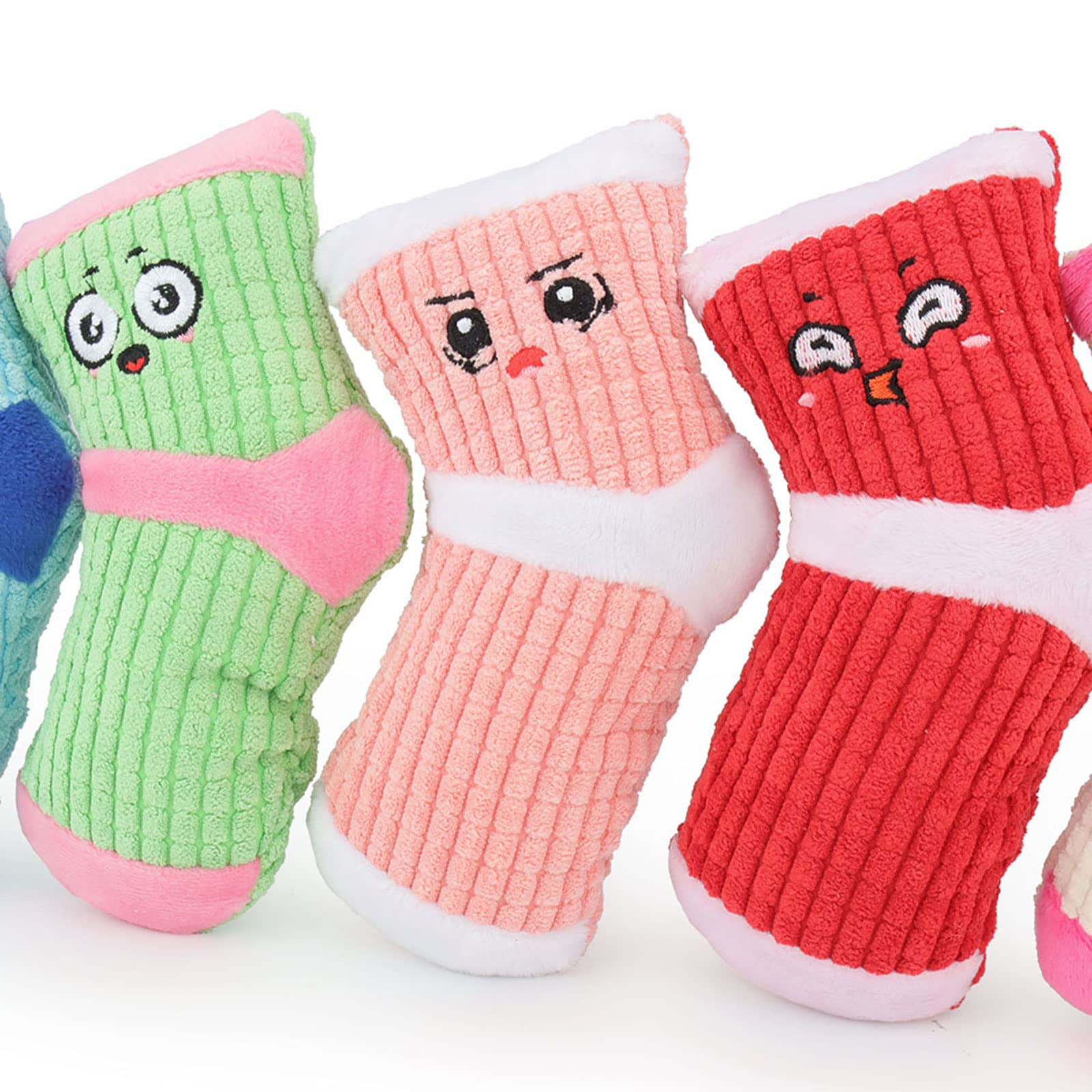 Squeaky Dog Toys, Funny Dog Toys Stuffed Plush Dog Toy, Cute Socks Dog Birthday Gift Dog Chew Toys Pet Toys for Small Medium Dog