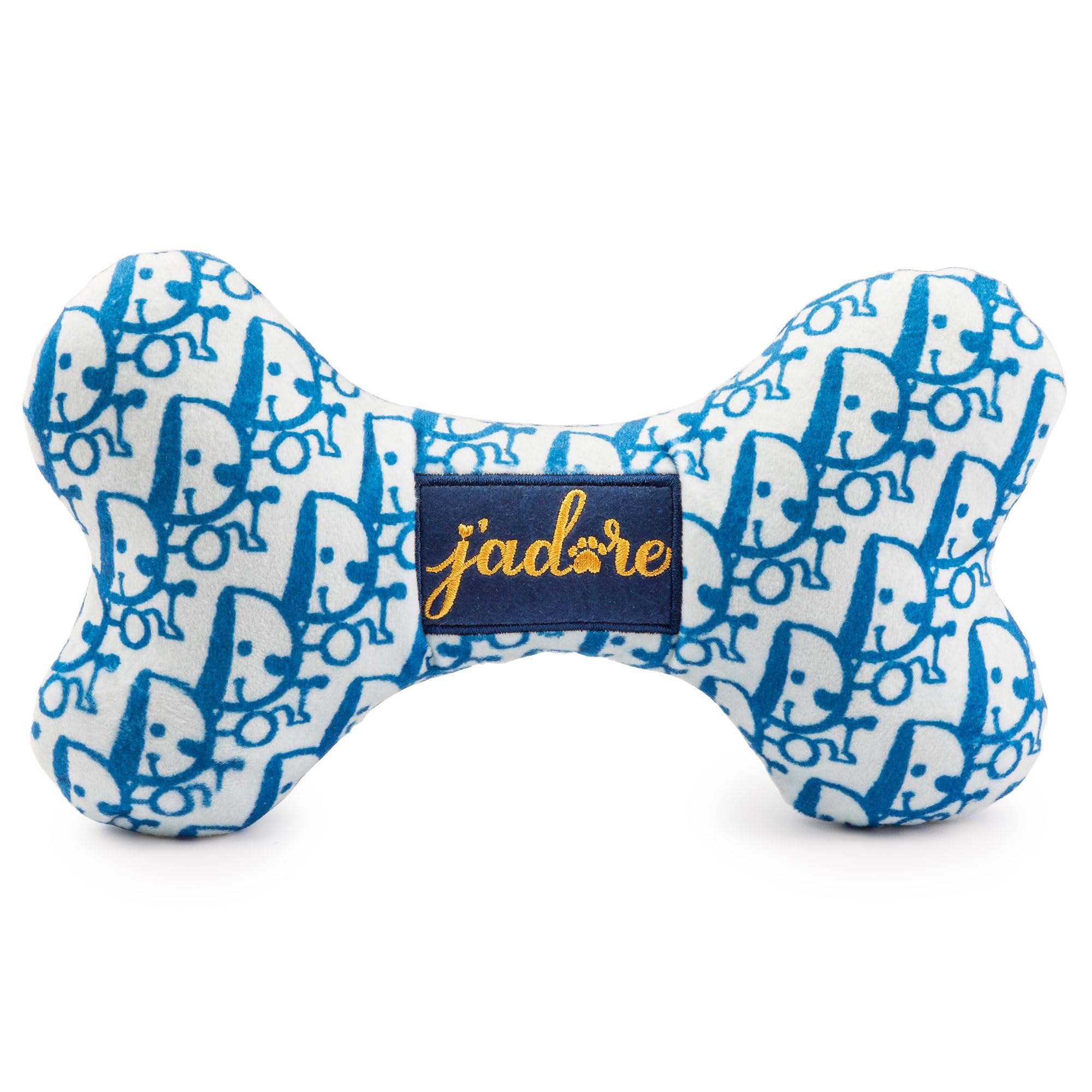 Haute Diggity Dog Dogior Bone, Plush Designer Dog Toys With Interactive Squeaker, Stimulating Pet Enrichment, Machine-Washable &
