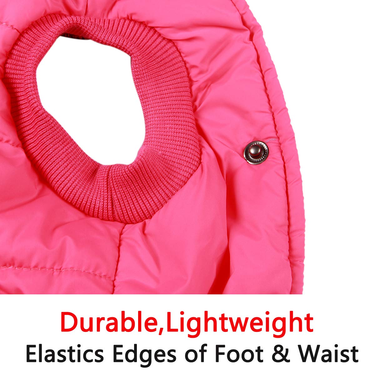 Vecomfy Fleece Lining Extra Warm Dog Hoodie In Winter,Small Dog Jacket Puppy Coats With Hooded Pink S