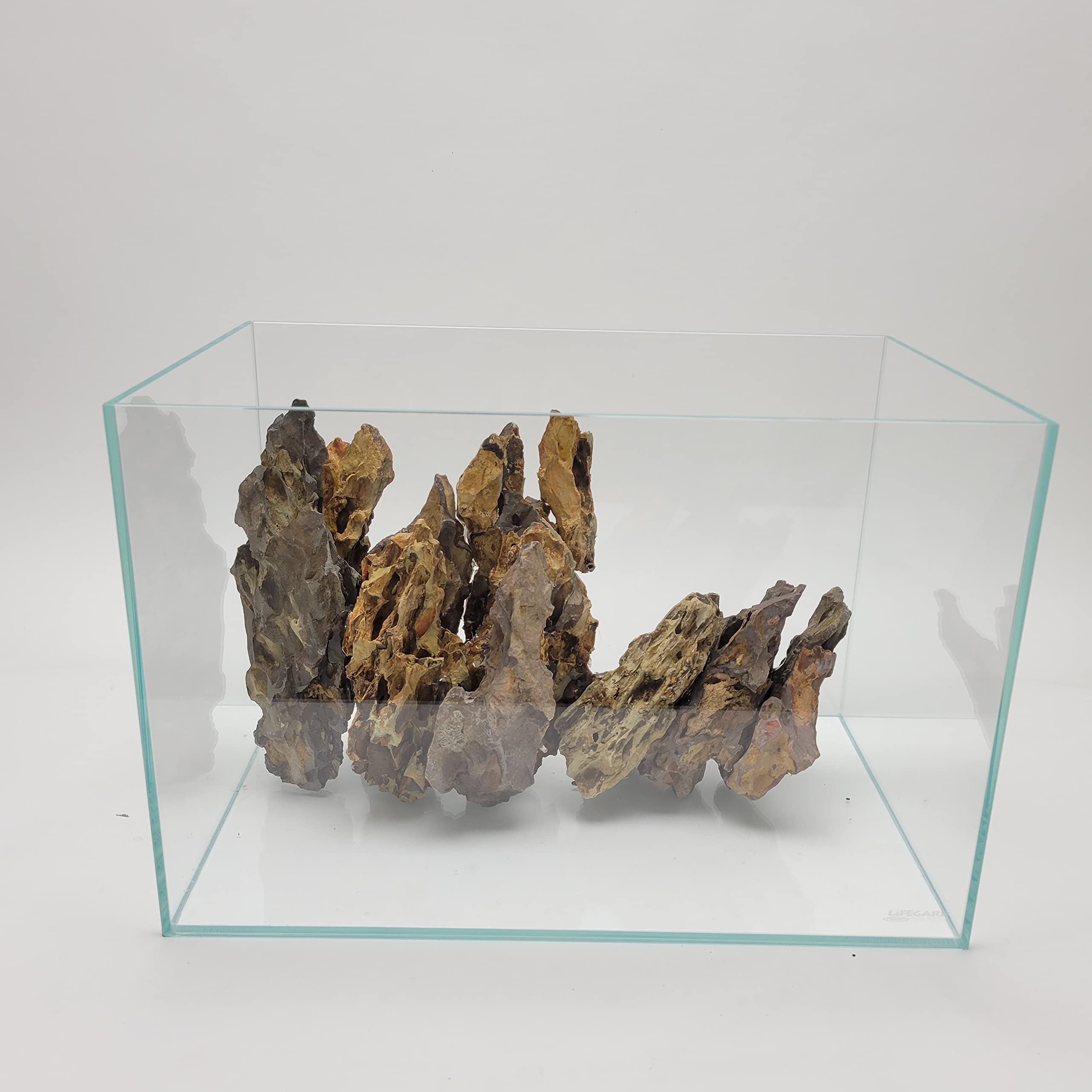 Lifegard Aquatics Dragon Ohko Aquascaping Rocks 25 Lbs Kits, Brown, (R480065WT)