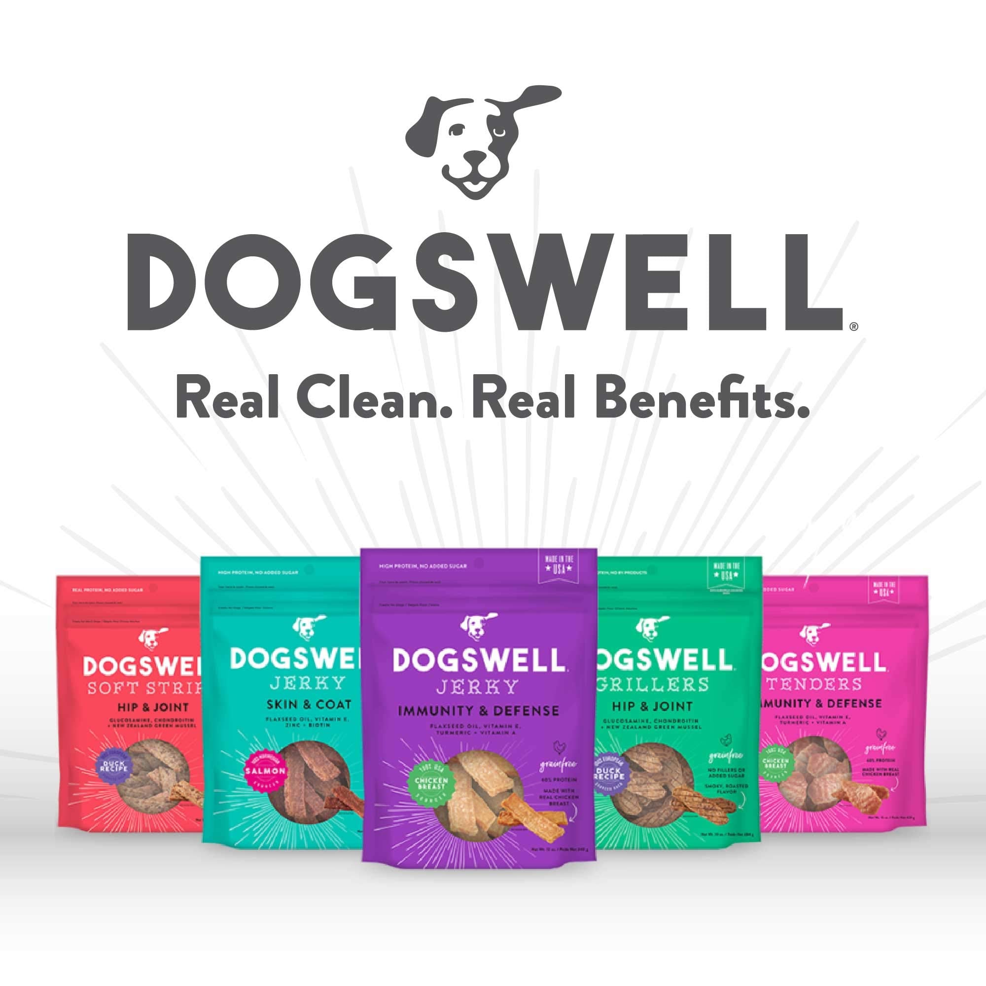 Dogswell Dental Jerky Dog Treats, Chicken, 24 Oz Pouch 1.5 Pound (Pack Of 1)