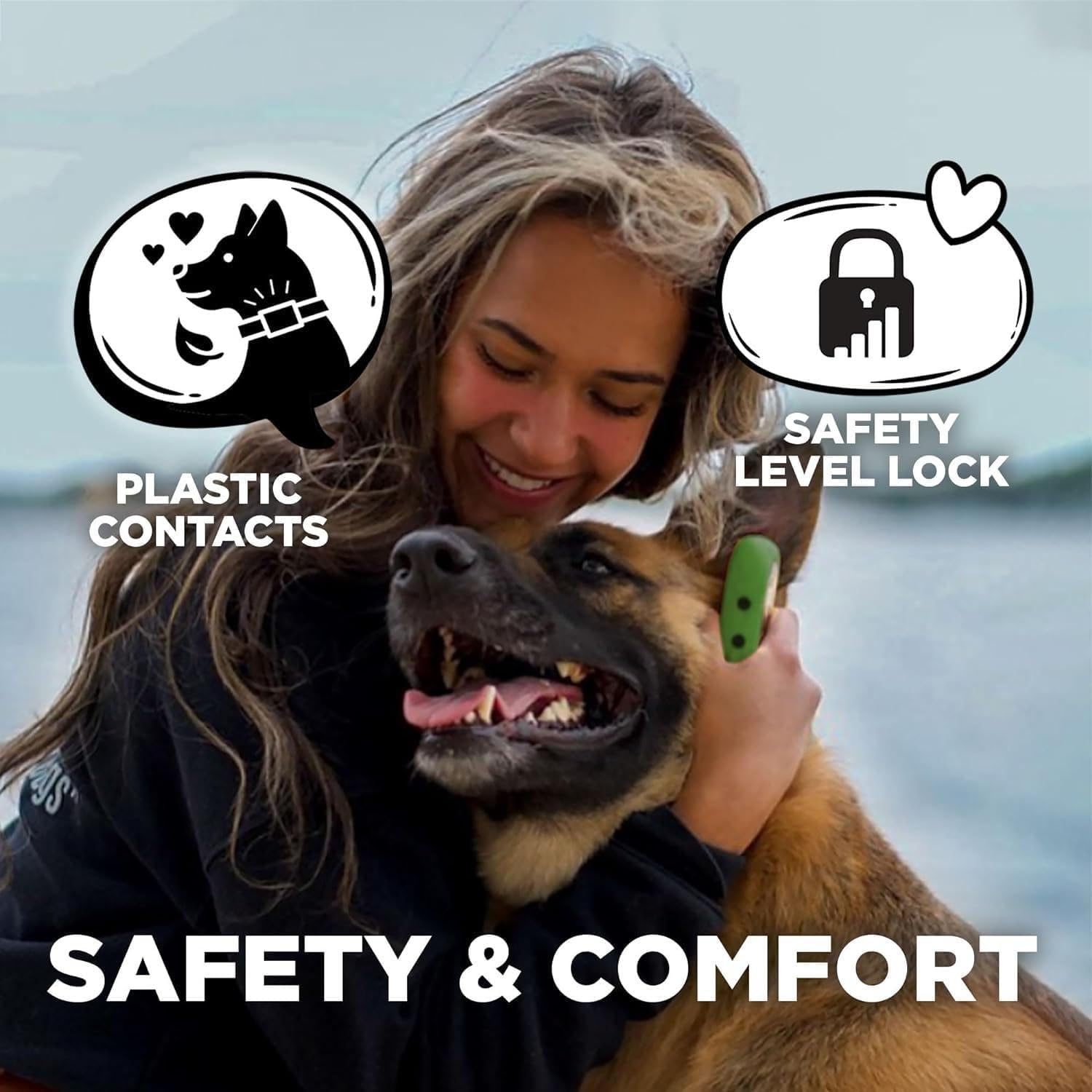 Dogtra Cue Green - E-Collar For Dogs Training Collar With Remote - Training Made Easy For Everyday Dog Owners - Gentle Vibration